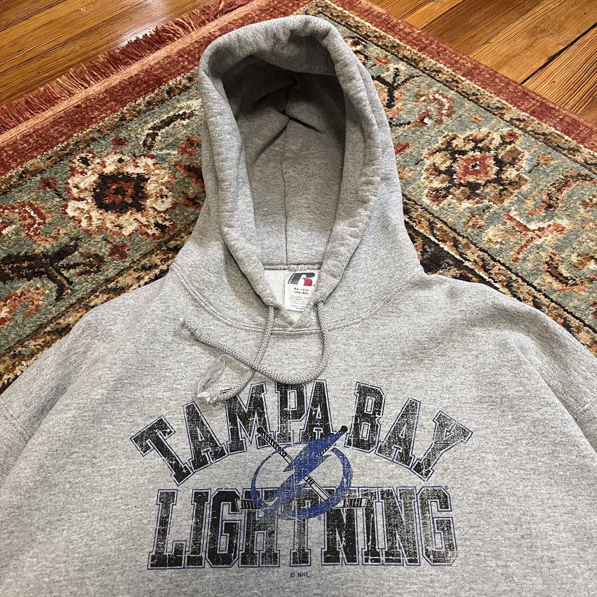 Vintage Tampa Bay Lightning NHL Hockey Russell Hoodie Sweatshirt Size US XL / EU 56 / 4 - 1 Thumbnail