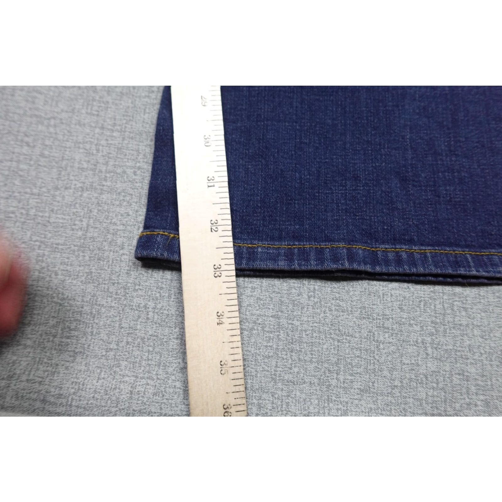 Levi's Levi's 590 Boot Cut Jeans Womens 24W Long Blue Dark Wash High Rise Denim NWT Size 42" / US 20 - 6 Thumbnail
