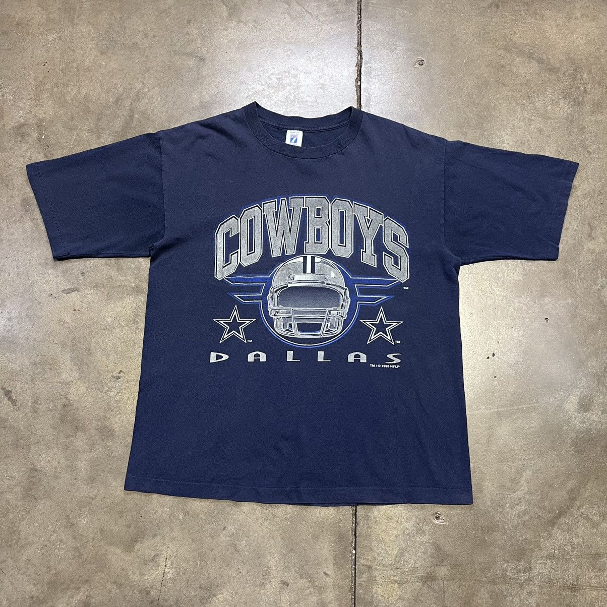 Logo 7 × NFL × Vintage Vintage 90s Dallas Cowboys Logo 7 Football NFL T shirt USA Size US XL / EU 56 / 4 - 1 Thumbnail