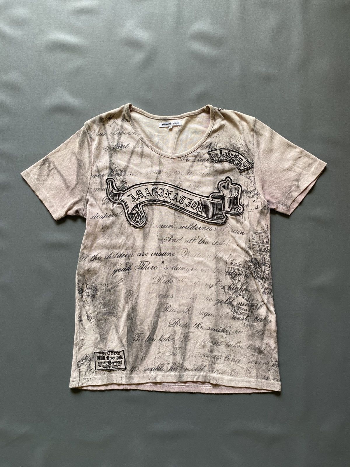 semanticdesign Smanticdesign Tshrit Poem Y2K Style Size US L / EU 52-54 / 3 - 1 Thumbnail