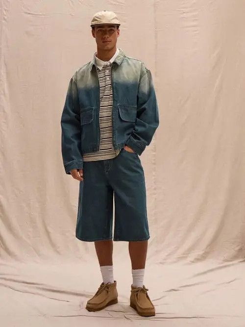 Jean × Vintage Vintage RETRO 90s denim jeans jorts shorts Size US 32 / EU 48 - 1 Thumbnail