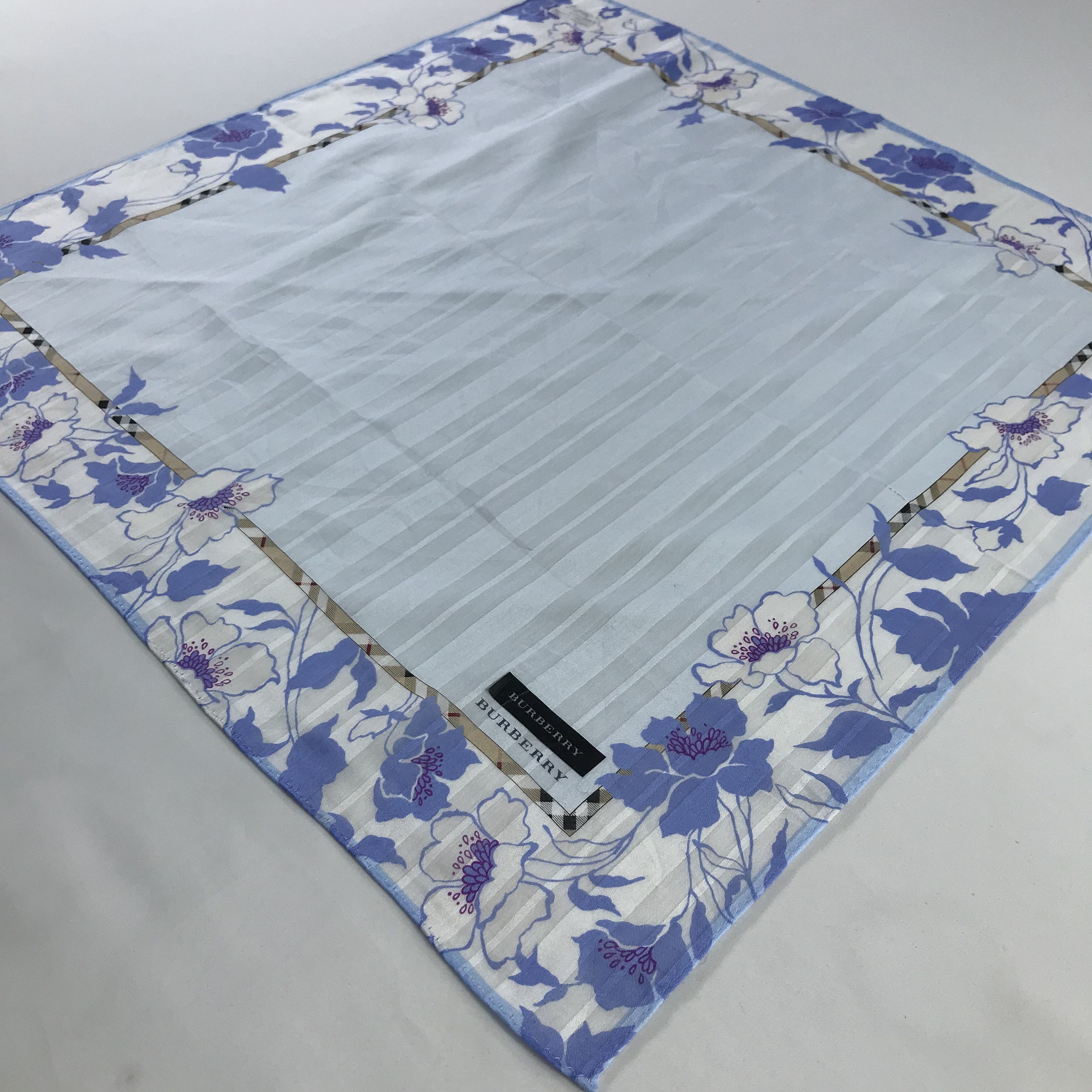 Burberry × Vintage Burberry Bandana / Handkerchief / Neckerchief - S592 Size ONE SIZE - 2 Thumbnail