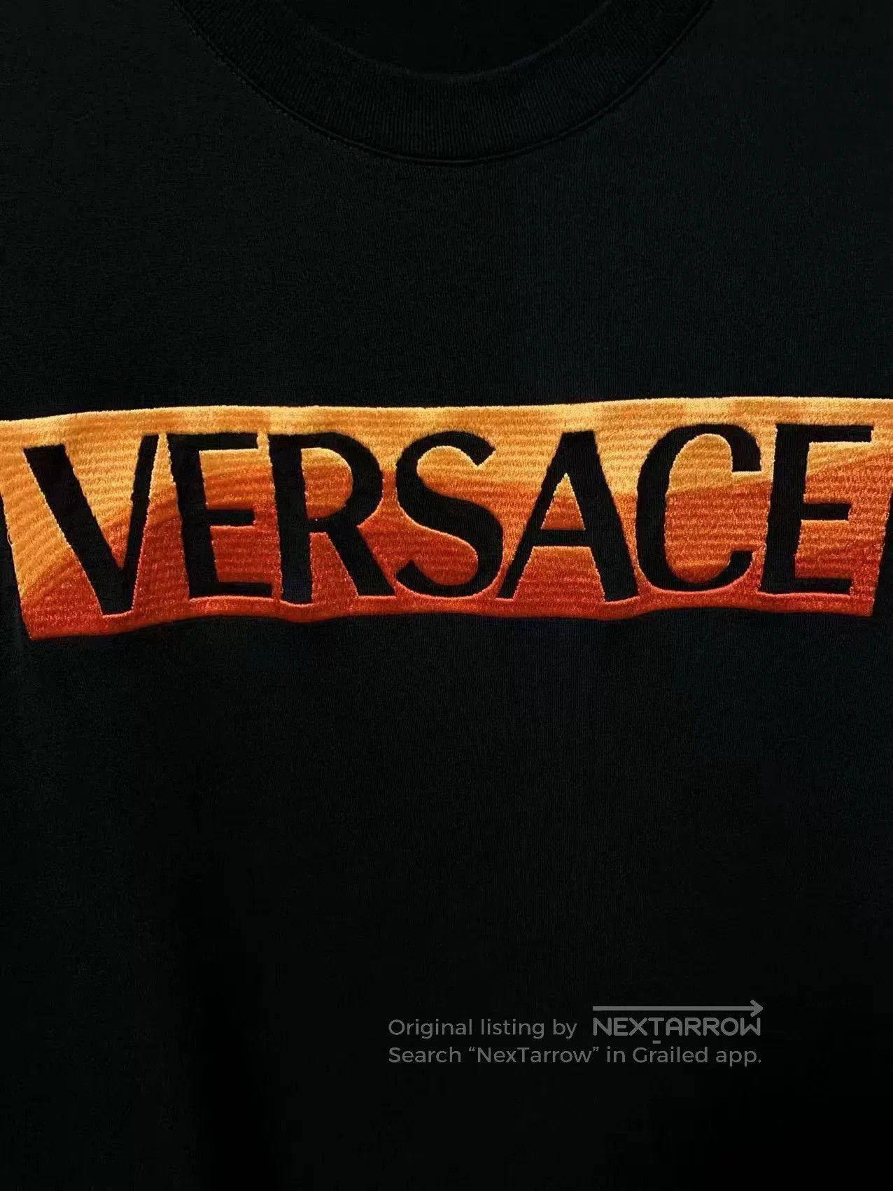 Versace Versace Men's Embroidered Logo T-shirt. Size US L / EU 52-54 / 3 - 4 Thumbnail
