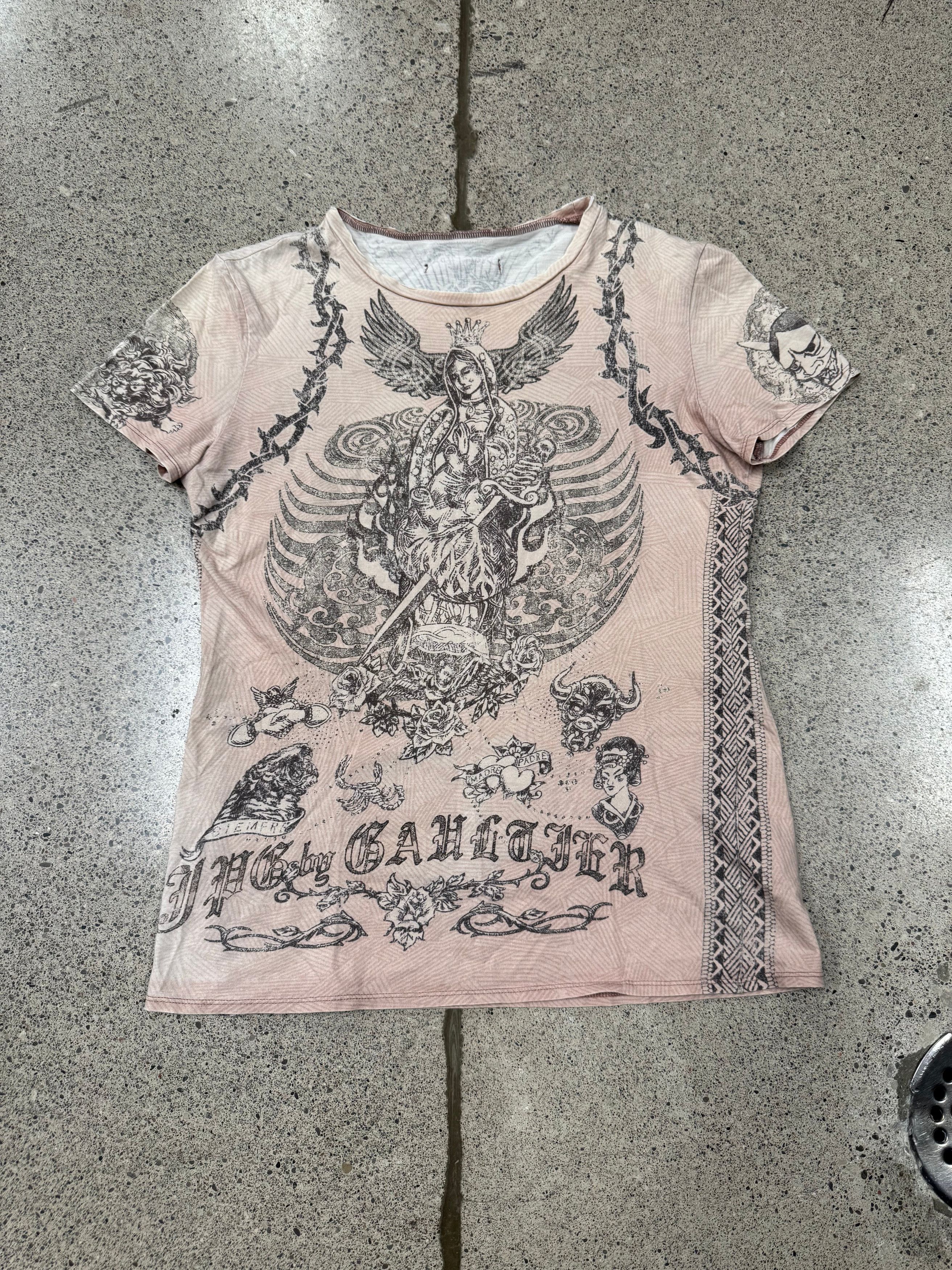 Jean Paul Gaultier SS2004 Jean Paul Gaultier ‘Jesus’ Short Sleeve Shirt Size US M / EU 48-50 / 2 - 1 Thumbnail