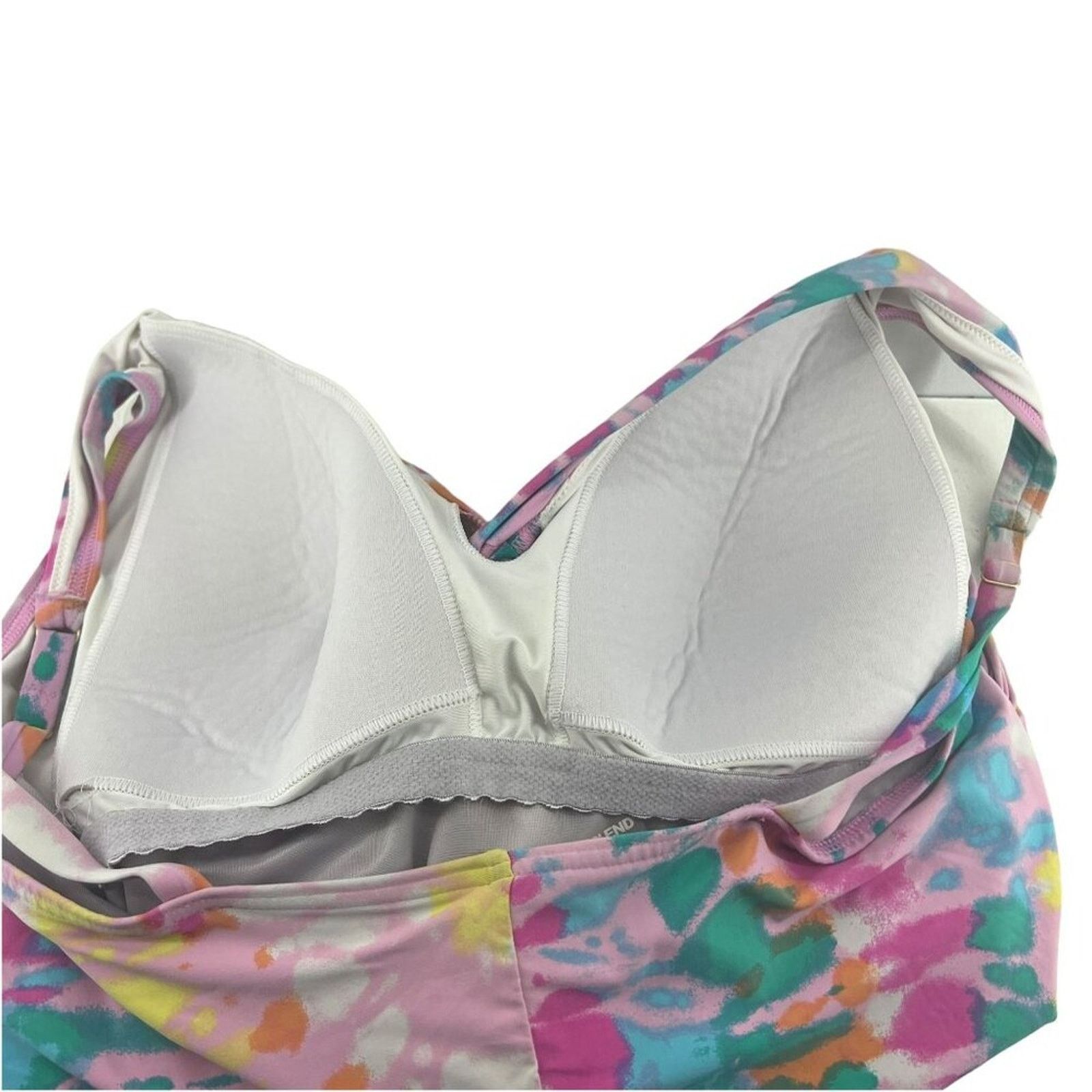 Lands' End Lands' End Women's Multicolor Tie Dye V-Neck Twist Front 18 Size ONE SIZE - 2 Thumbnail