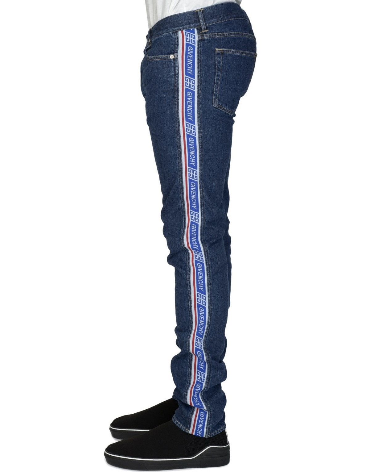 Givenchy Givenchy Tape Logo Jeans Size US 30 / EU 46 - 2 Thumbnail