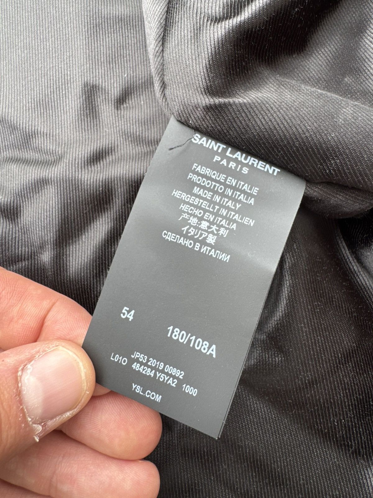 Saint Laurent Paris Saint Laurent Paris Leather Bike Jacket rock style Priest Size US L / EU 52-54 / 3 - 7 Thumbnail