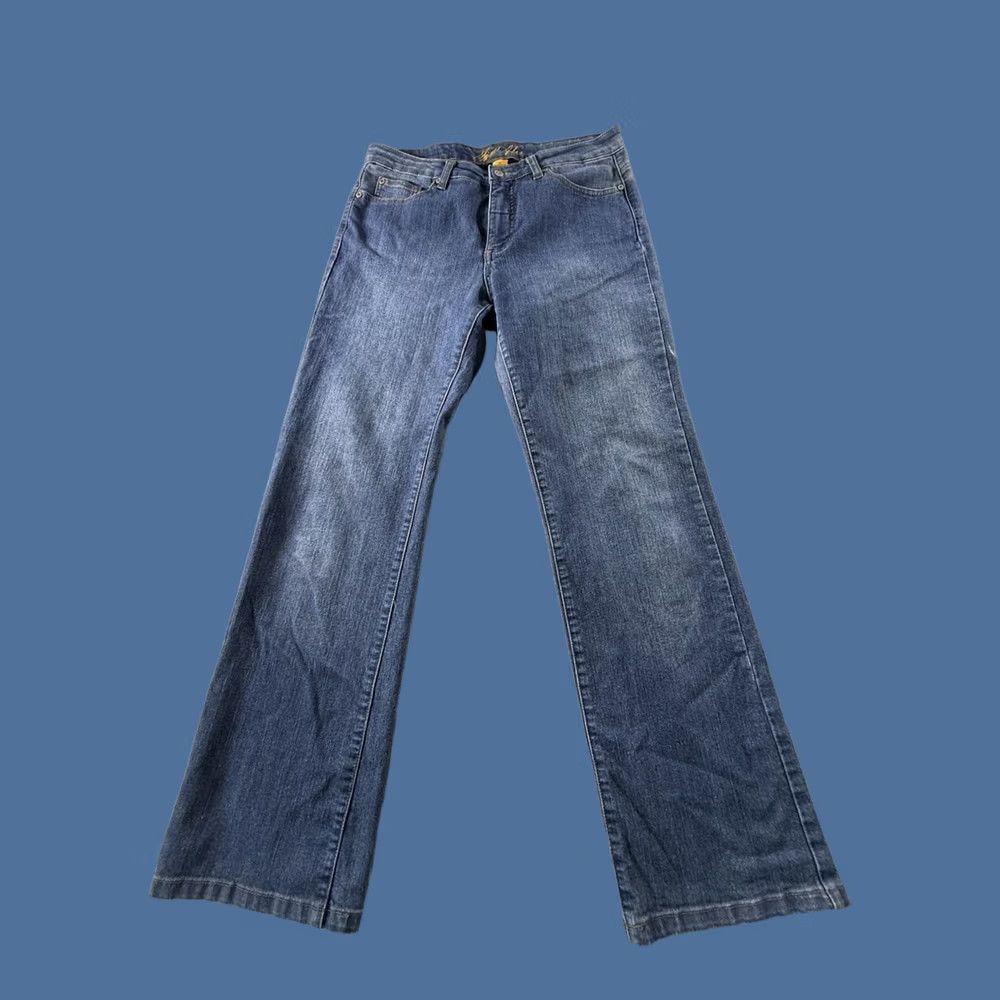 Bill Blass VINTAGE Bill Blass Jeans Mom Jean Bootcut Stretch Size 10 90s Hippie Concert Medium wash Blue Womens Size 32" / US 10 / IT 46 - 1 Thumbnail