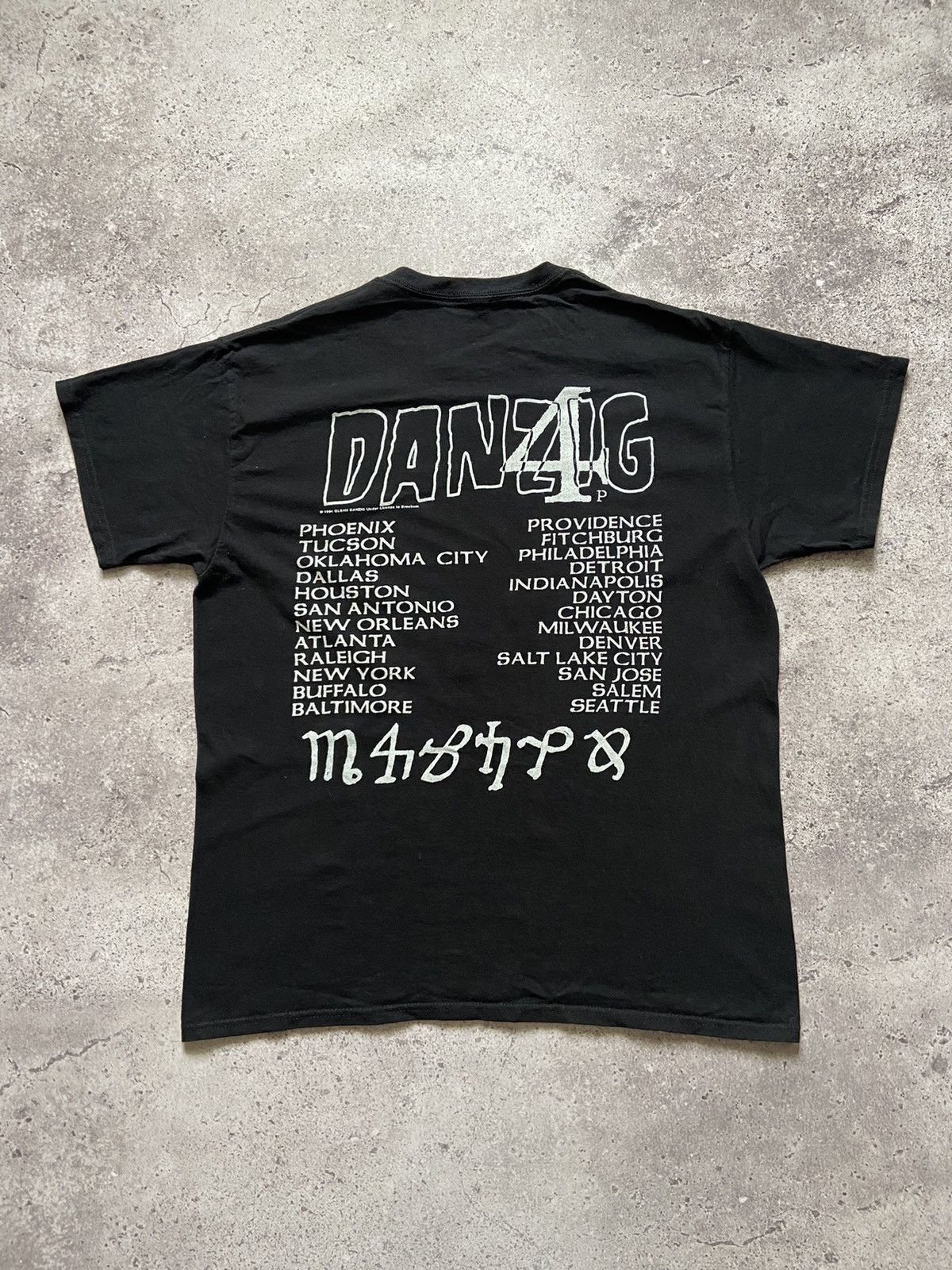 Band Tees VINTAGE DANZIG 1994 style (misfits samhain black flag) Size US L / EU 52-54 / 3 - 2 Thumbnail