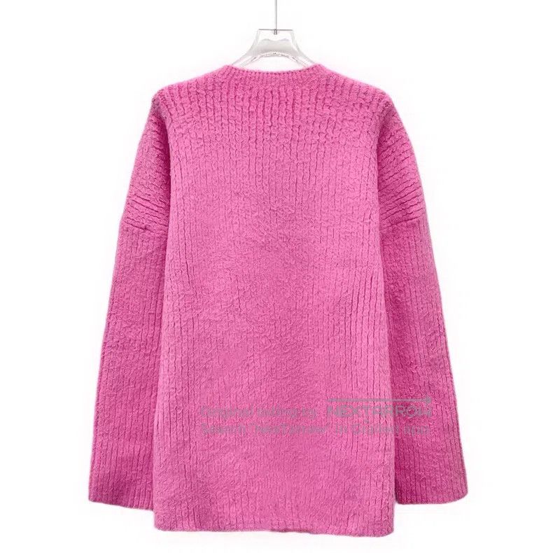 Balenciaga Balenciaga Pink logo lettering embroidered cotton crew-nec Size US M / EU 48-50 / 2 - 2 Thumbnail