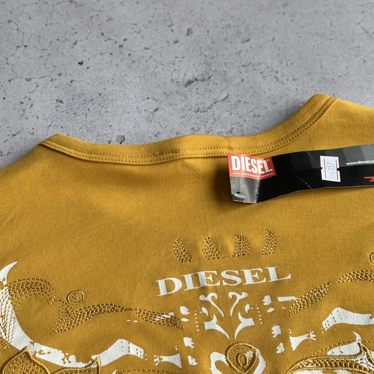 Diesel Vintage y2k Diesel Embroidered Logo Tee Size US L / EU 52-54 / 3 - 6 Thumbnail