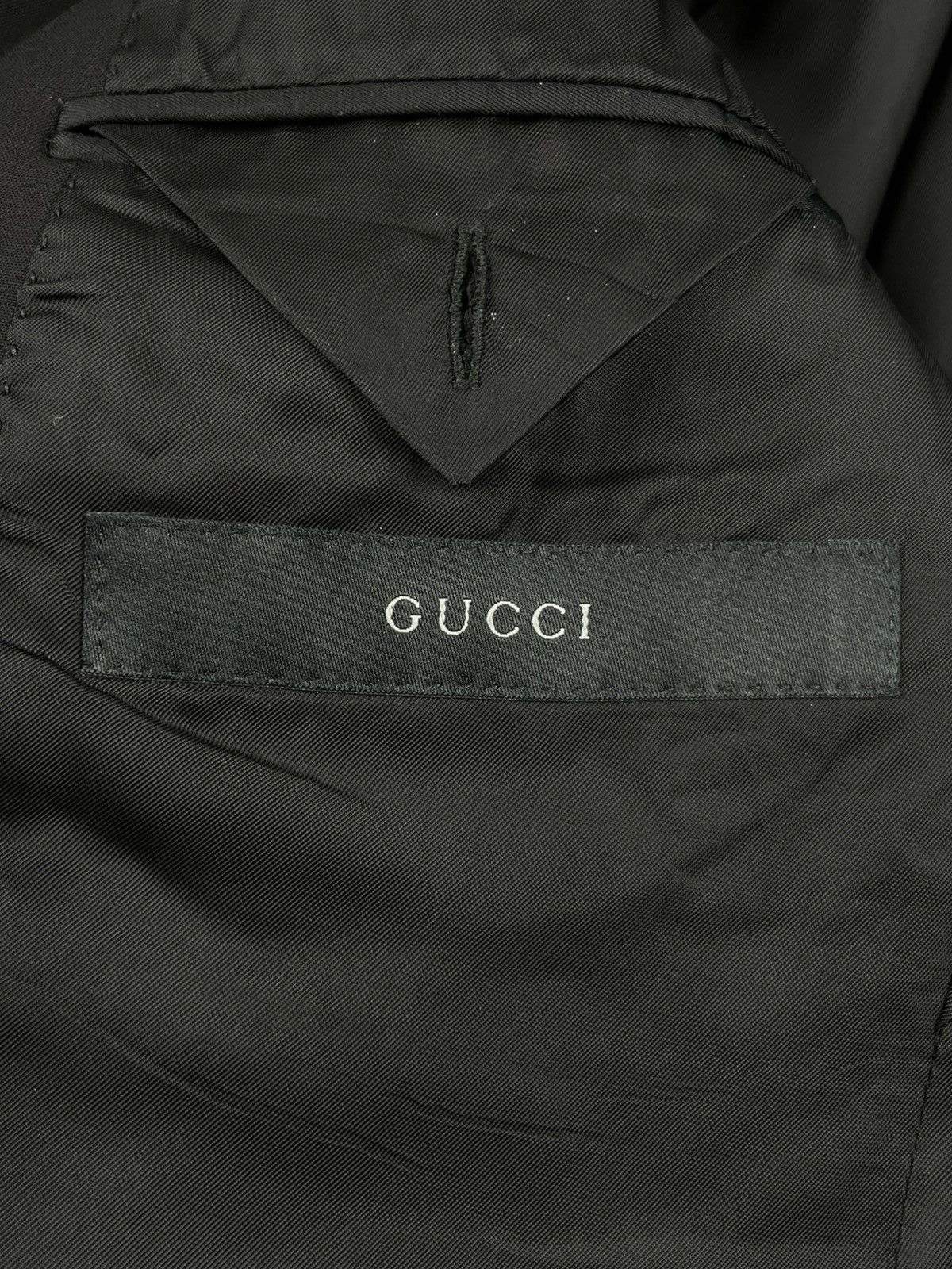 Gucci × Tom Ford Gucci by Tom Ford Black Wool Pocket Blazer Jacket Size US M / EU 48-50 / 2 - 5 Thumbnail