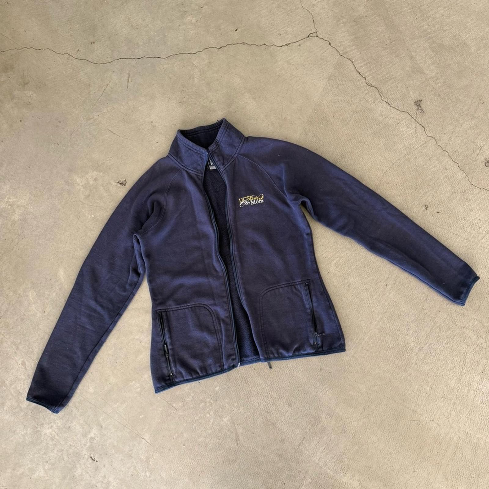 Other UCSB / Zip Up Fleece Jacket College Mom / Navy Size M / US 6-8 / IT 42-44 - 1 Thumbnail
