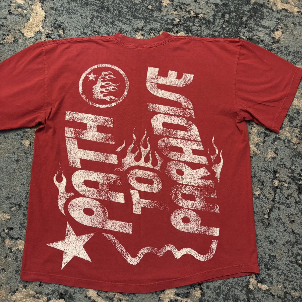 HELLSTAR Hellstar ‘Path To Paradise’ T Shirt Worn Lightly Size Xlarge Size US XL / EU 56 / 4 - 3 Thumbnail