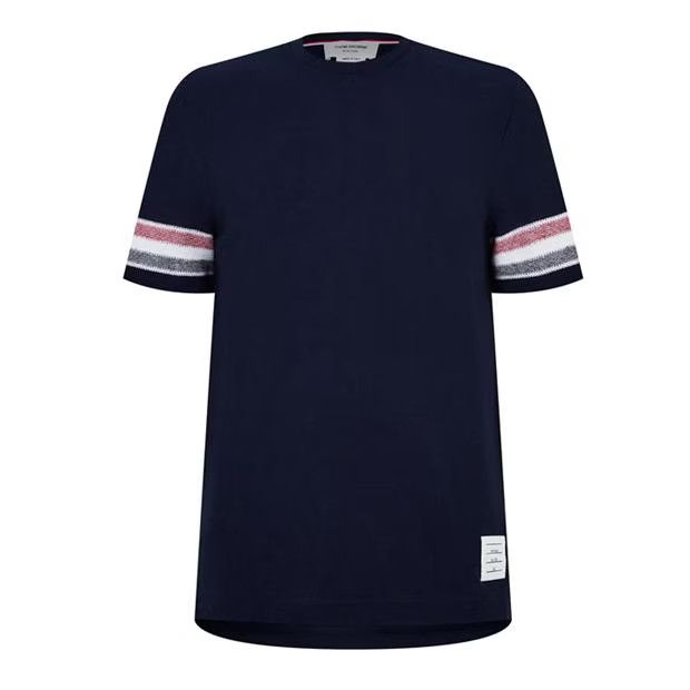 Tシャツ・カットソー THOM BROWNE Men T-shirt Navy MJS288A00042 415 THOM BROWNE: T-shirt men - Navy | Thom Browne t-shirt