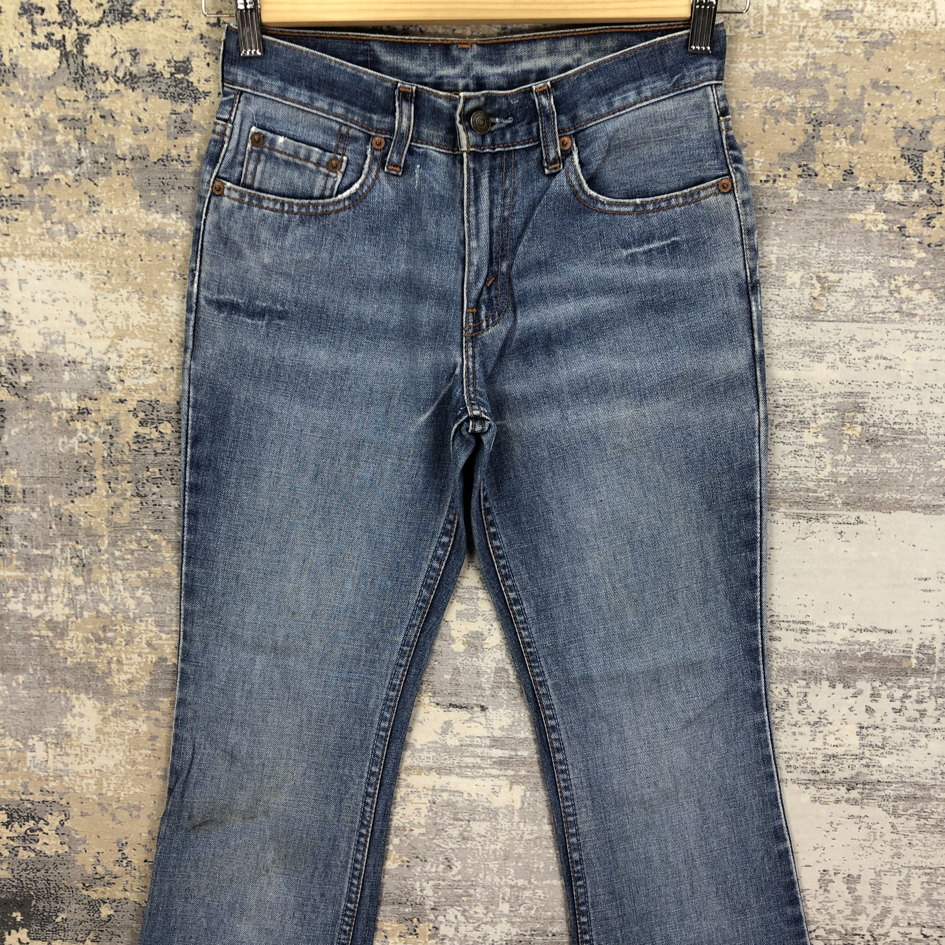 Levi's Vintage 90's Levis 577 Flare Faded Jeans Levis Bootcut Denim Size 26" / US 2 / IT 38 - 3 Thumbnail