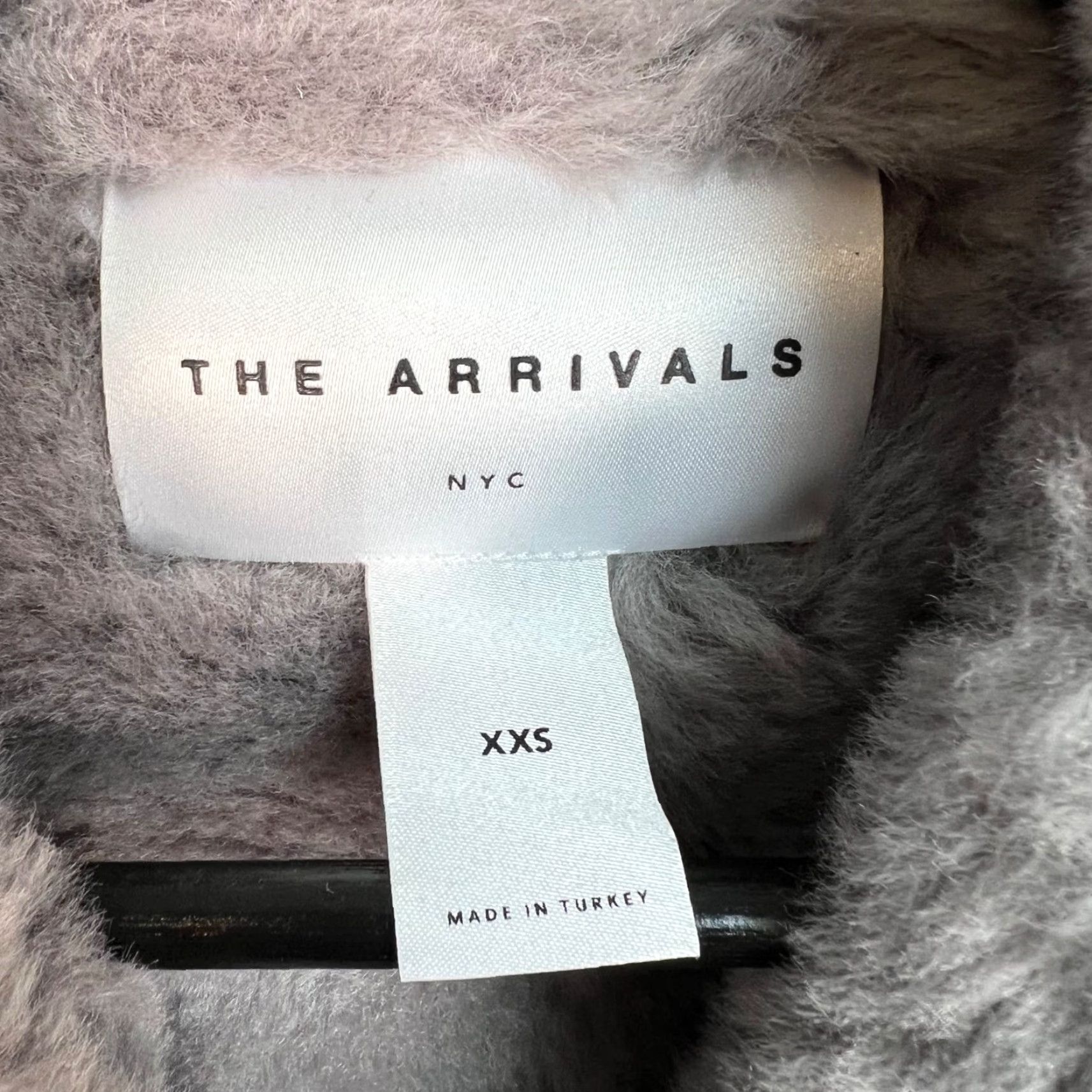 The Arrivals VINTAGE The Arrivals Moya Gray Shearling Leather Moto Jacket Womens XXS SIZE 2XS Leather Lining Short Zip Biker Jacket Winter Fall Mens Womens Girls Size XXS / US 00 / IT 34 - 3 Thumbnail