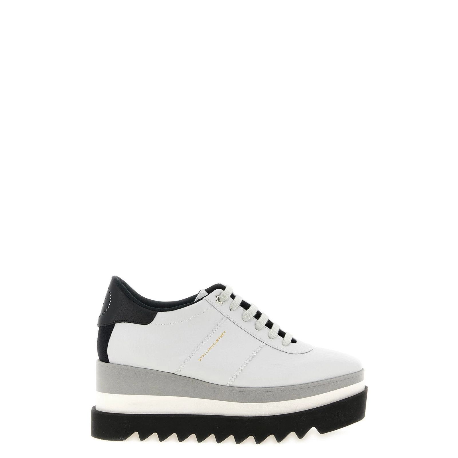 Stella McCartney STELLA MCCARTNEY Sneakelyse Platform White Leather Sneakers Size US 8 / IT 38 - 1 Thumbnail