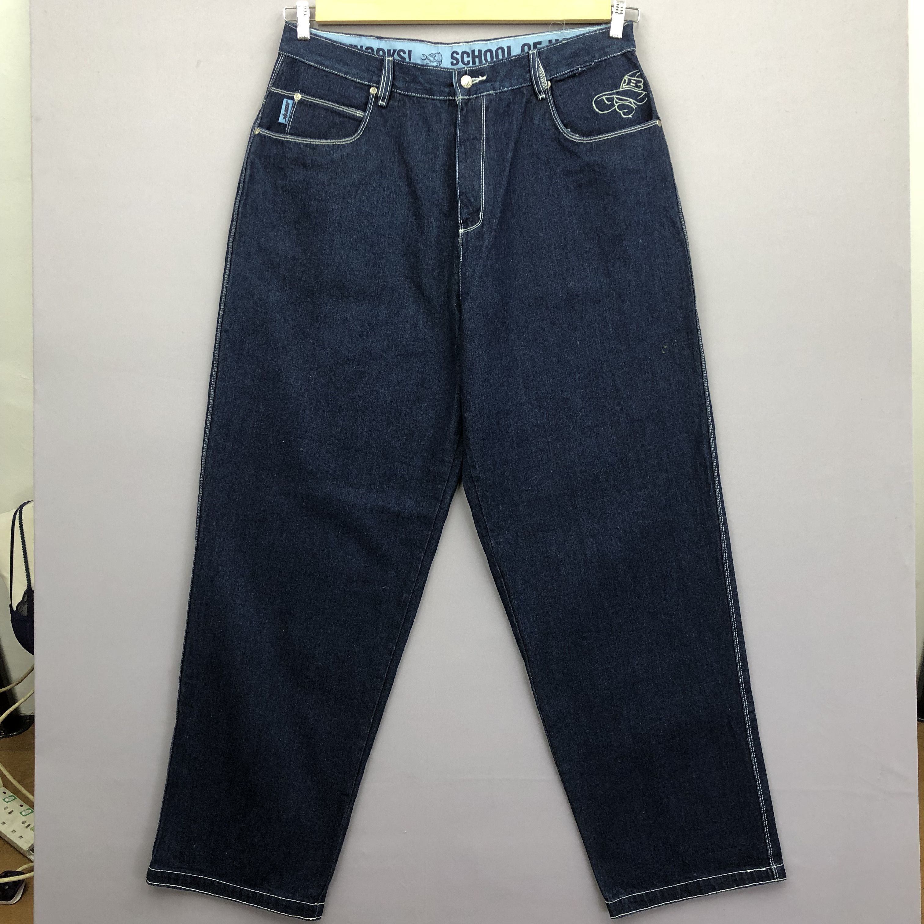 JNCO Crazy Vintage 90s JNCO Style Baggy Jeans SOHK Skater Denim Size US 38 / EU 54 - 2 Thumbnail