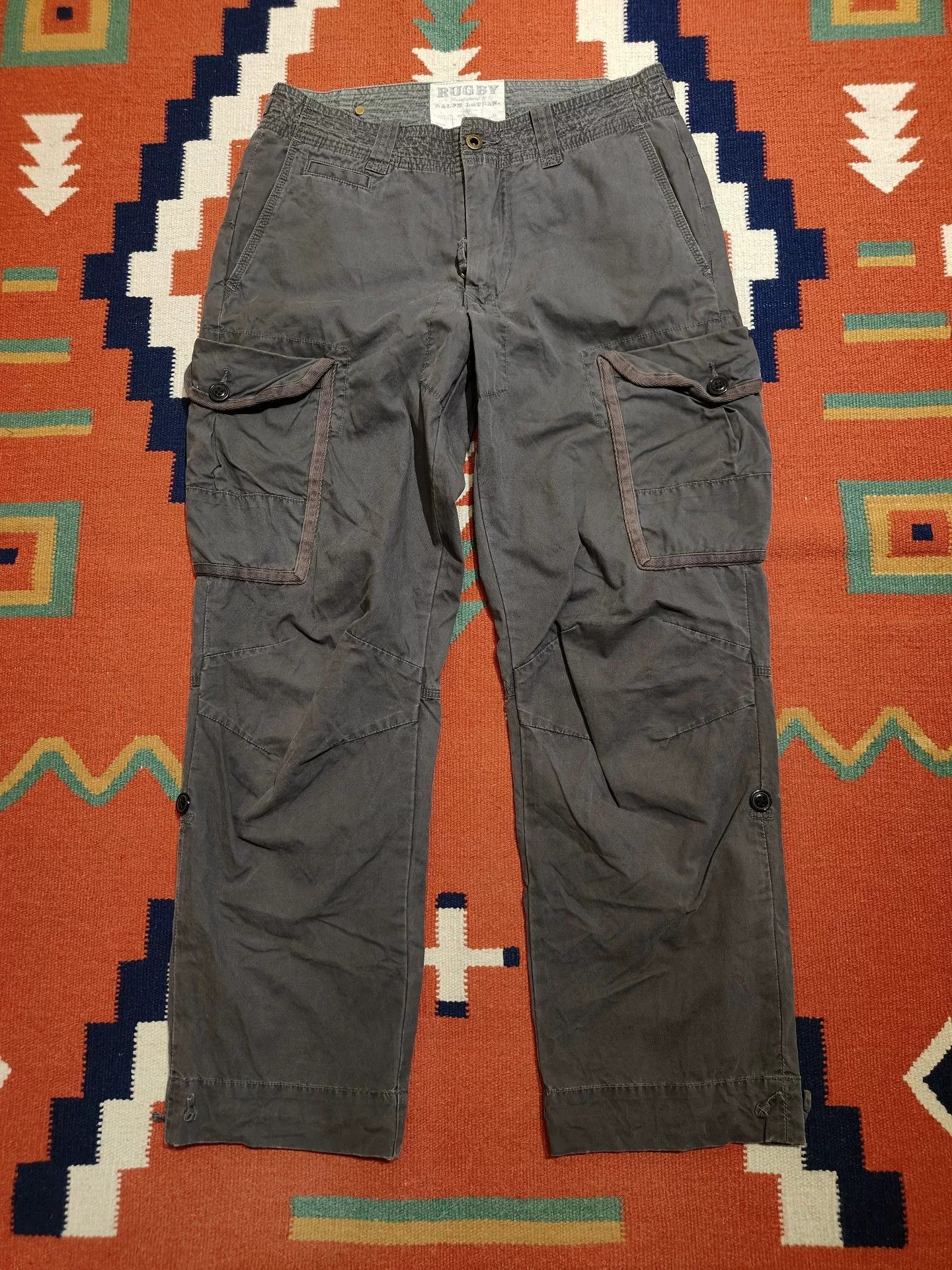 Vintage Vintage RL RUGBY Cargo Pants Size US 30 / EU 46 - 1 Thumbnail