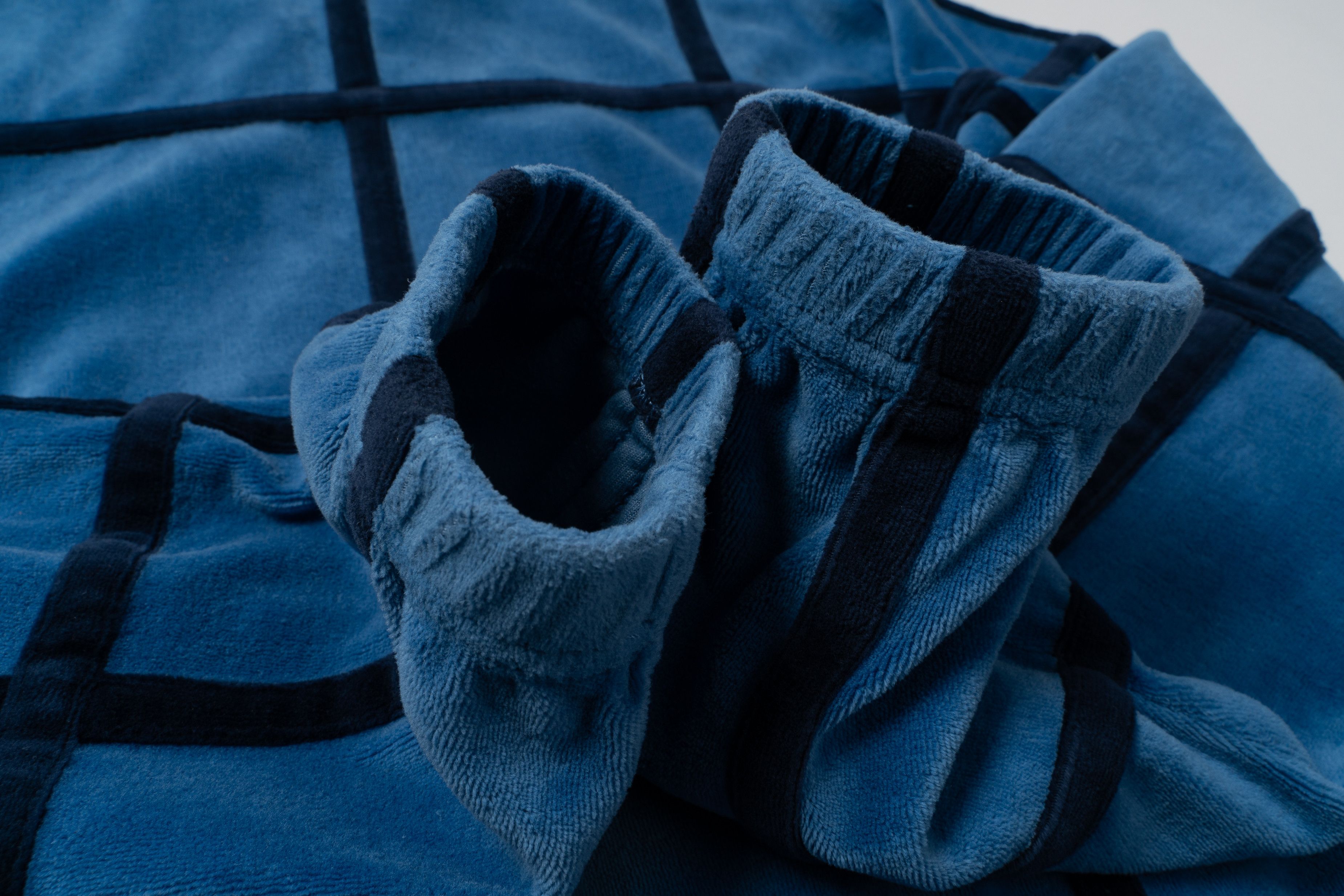 Supreme 🔵SUPREME Grid Taping Velour Jacket and Sweat pant outfit Size 50R - 11 Thumbnail