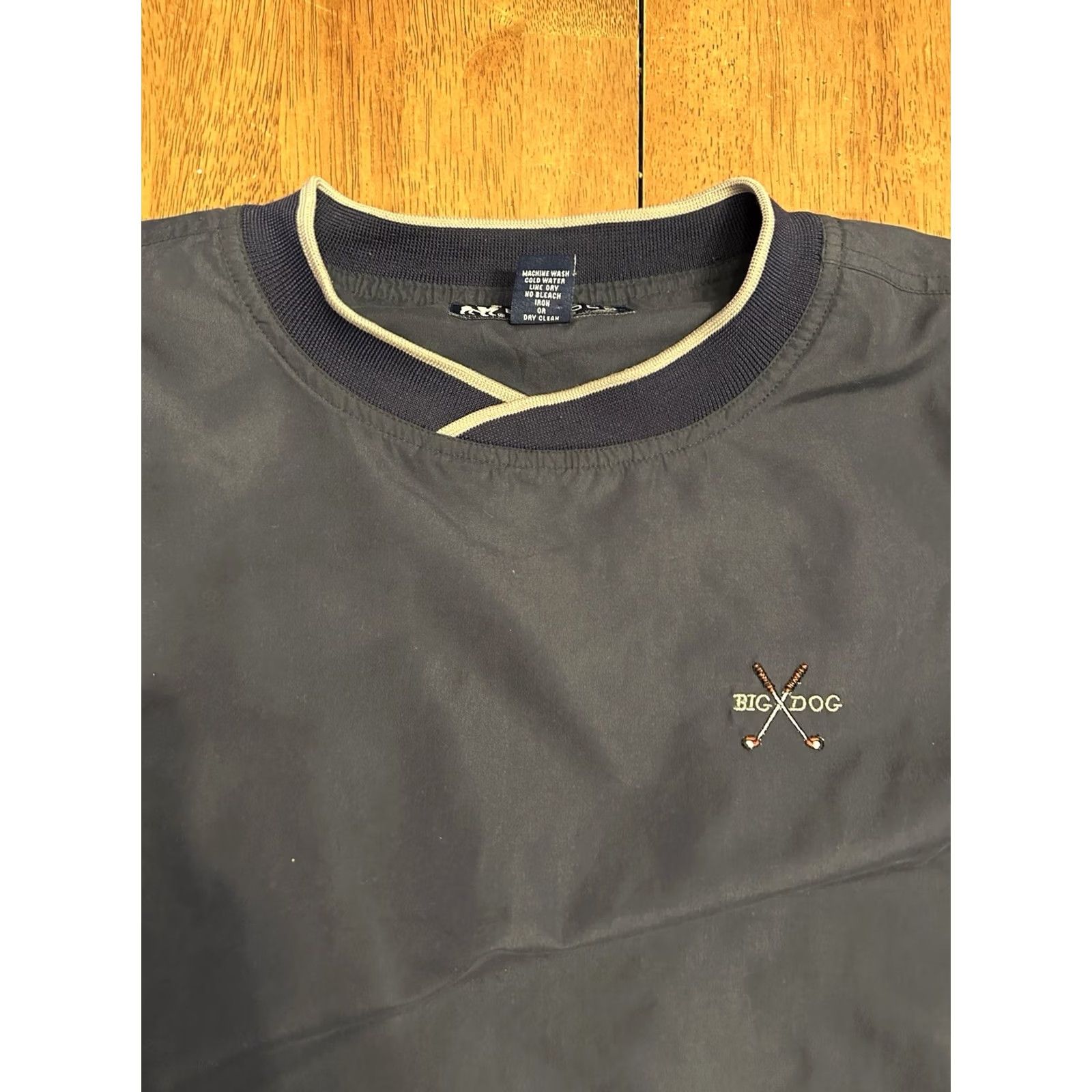 Big Dogs VINTAGE Big Dogs Windbreaker Jacket XL Navy blue Pullover Size US XL / EU 56 / 4 - 2 Thumbnail