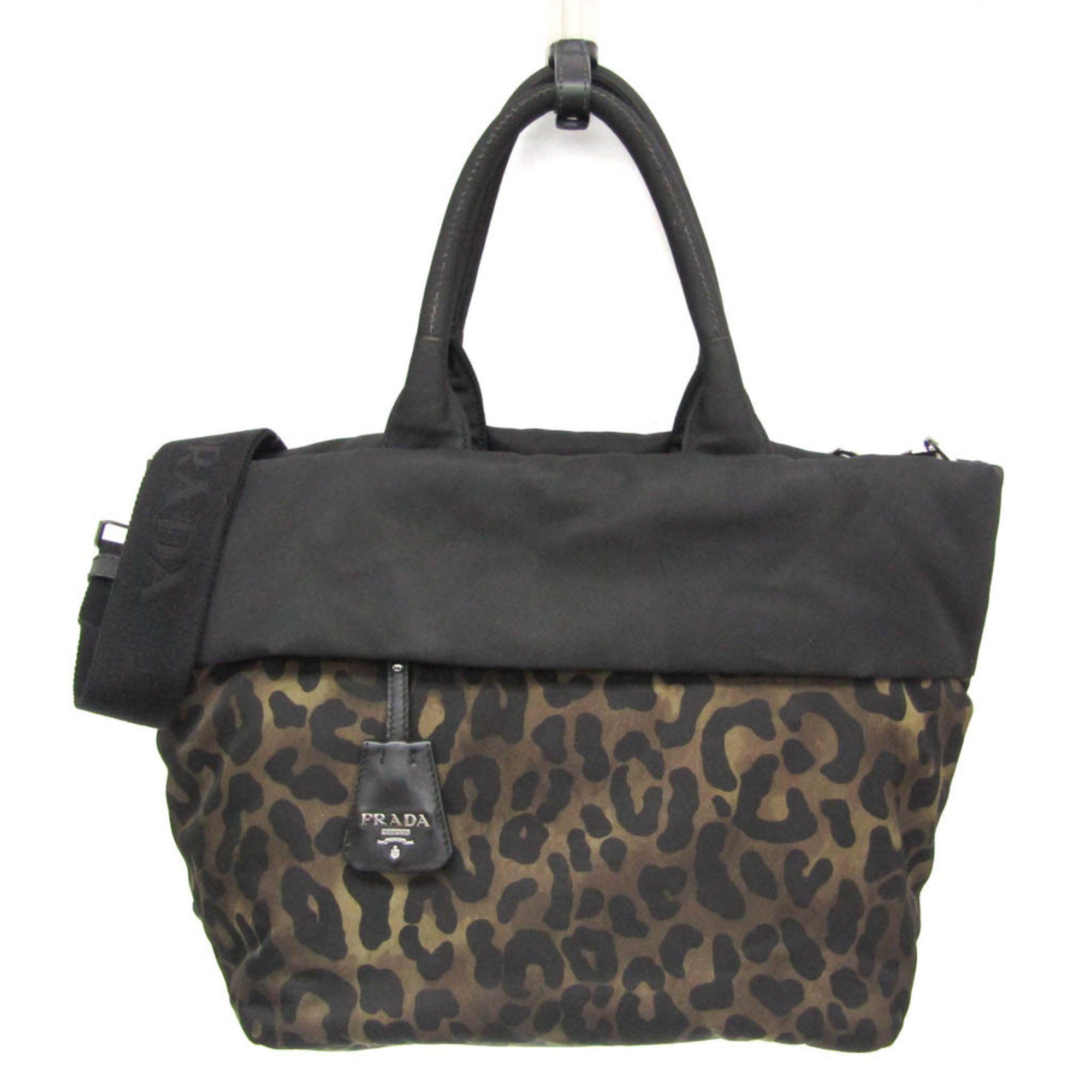 Prada Black Synthetic Handbag (Pre-Owned) Size ONE SIZE - 1 Thumbnail