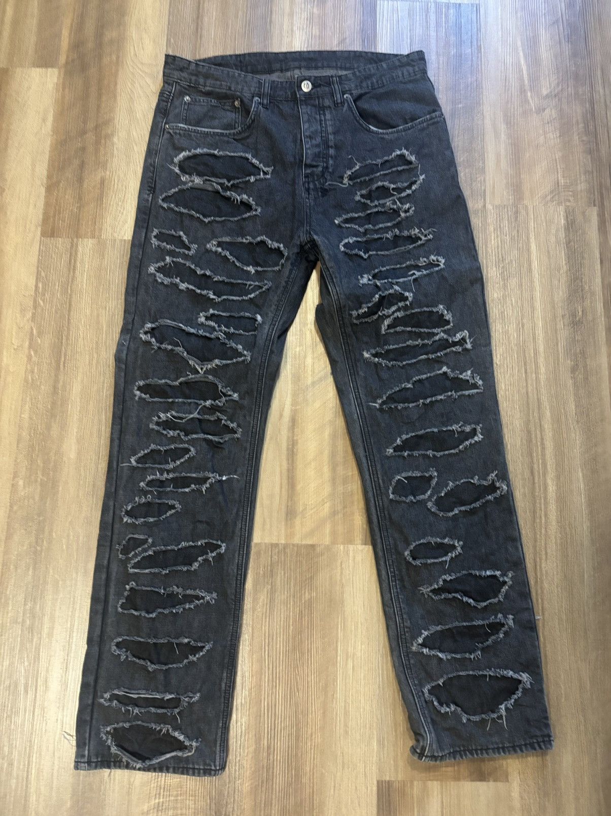Ksubi Ksubi Anti K Shredded Black Size US 34 / EU 50 - 1 Thumbnail