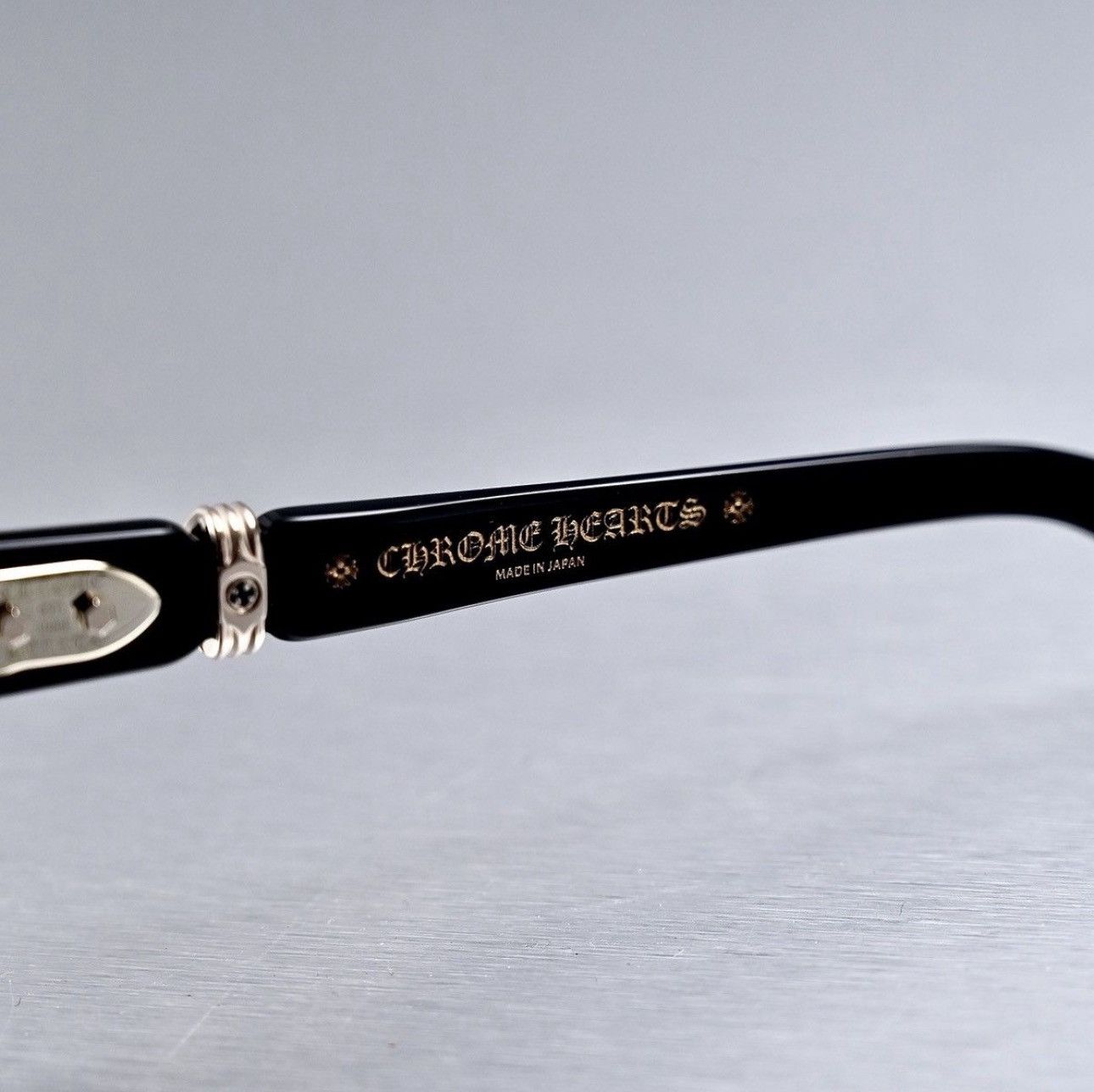Chrome Hearts CHROME HEARTS CLITERALLY BLACK-18KGP SUNGLASSES Size ONE SIZE - 4 Thumbnail