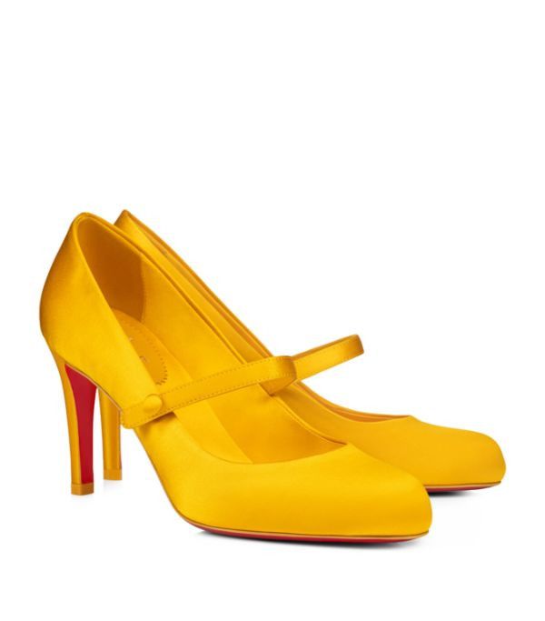 Christian Louboutin o1s1wg110924 Pumppie Wallis in Yellow Size US 10 / IT 40 - 2 Thumbnail