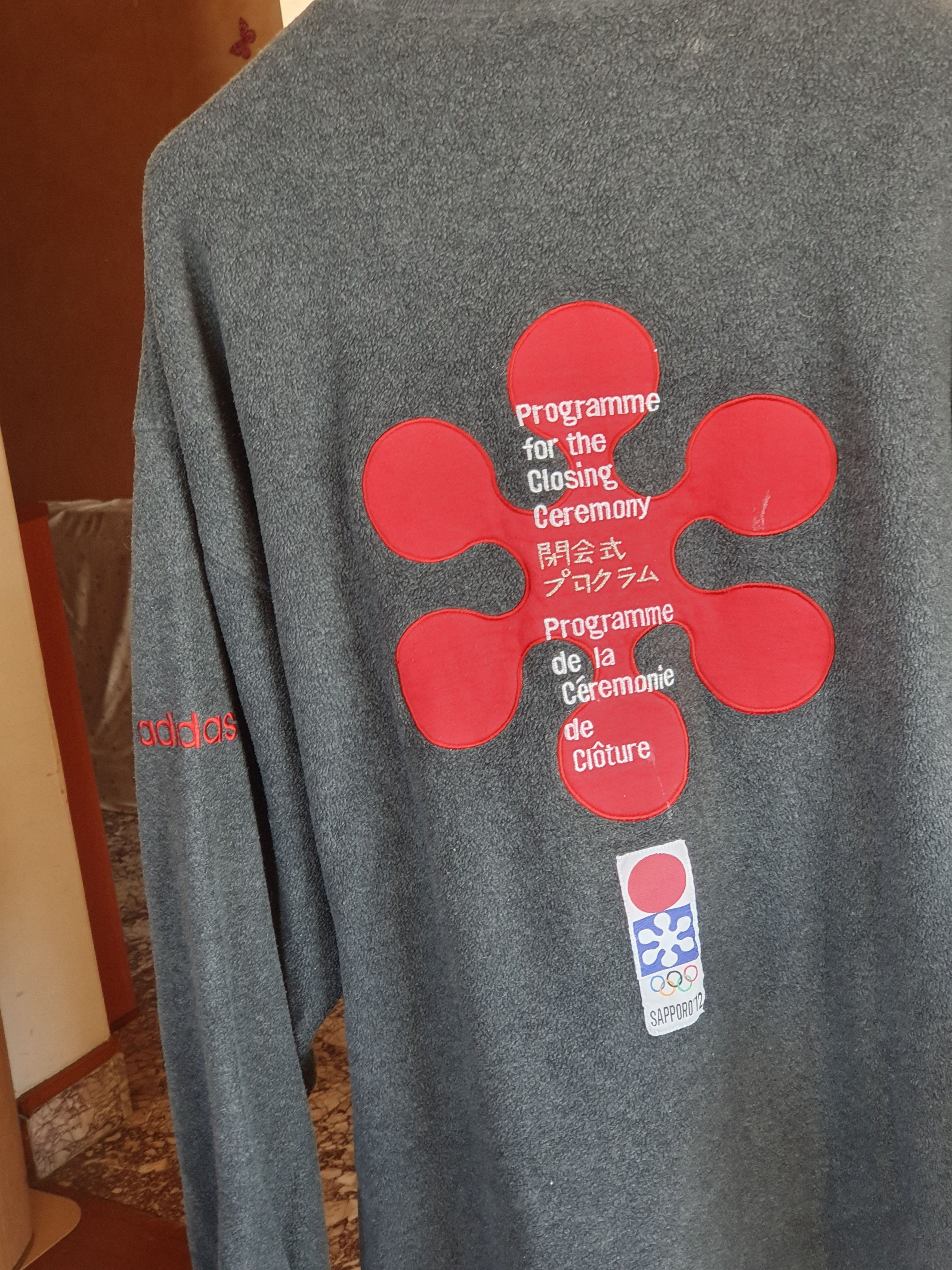 Adidas × Japanese Brand × Vintage Adidas Sapporo XI Olimpic Winter Games 1972 Vintage Fleece Size US XL / EU 56 / 4 - 17 Thumbnail