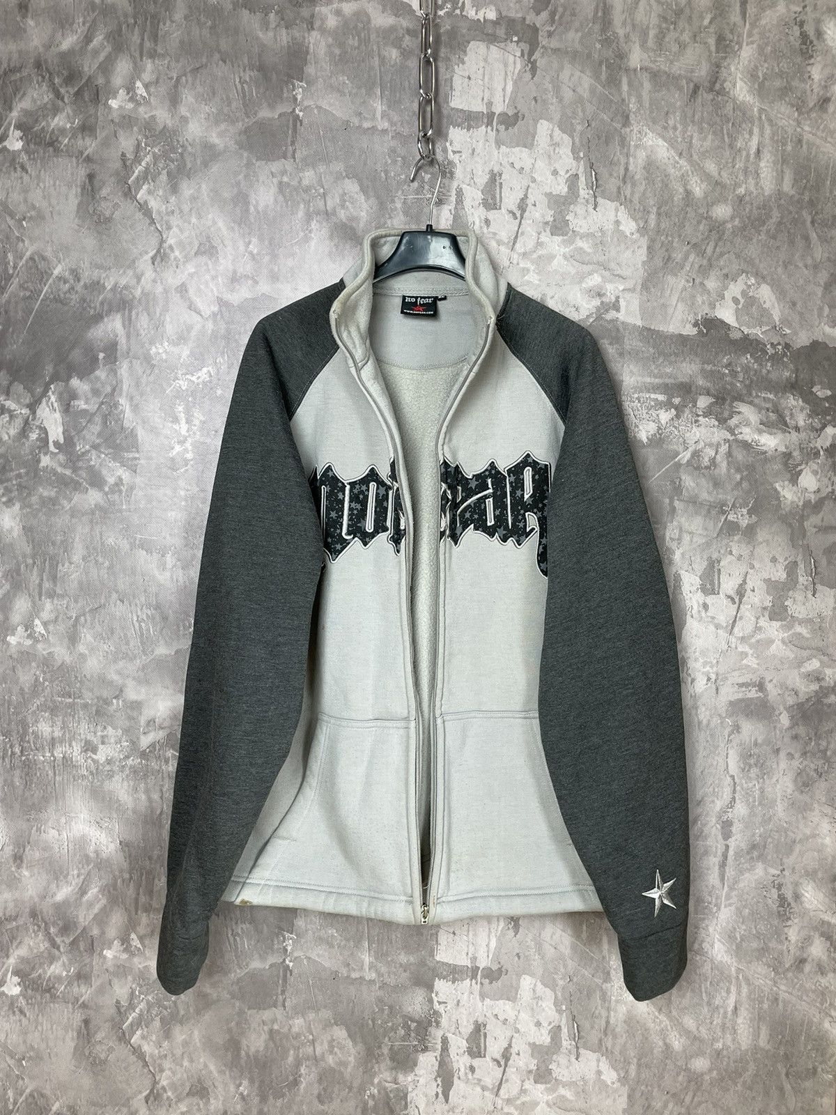 Affliction × No Fear Crazy Y2K Affliction Style No Fear Grunge Zip Up Black Size US XL / EU 56 / 4 - 1 Thumbnail