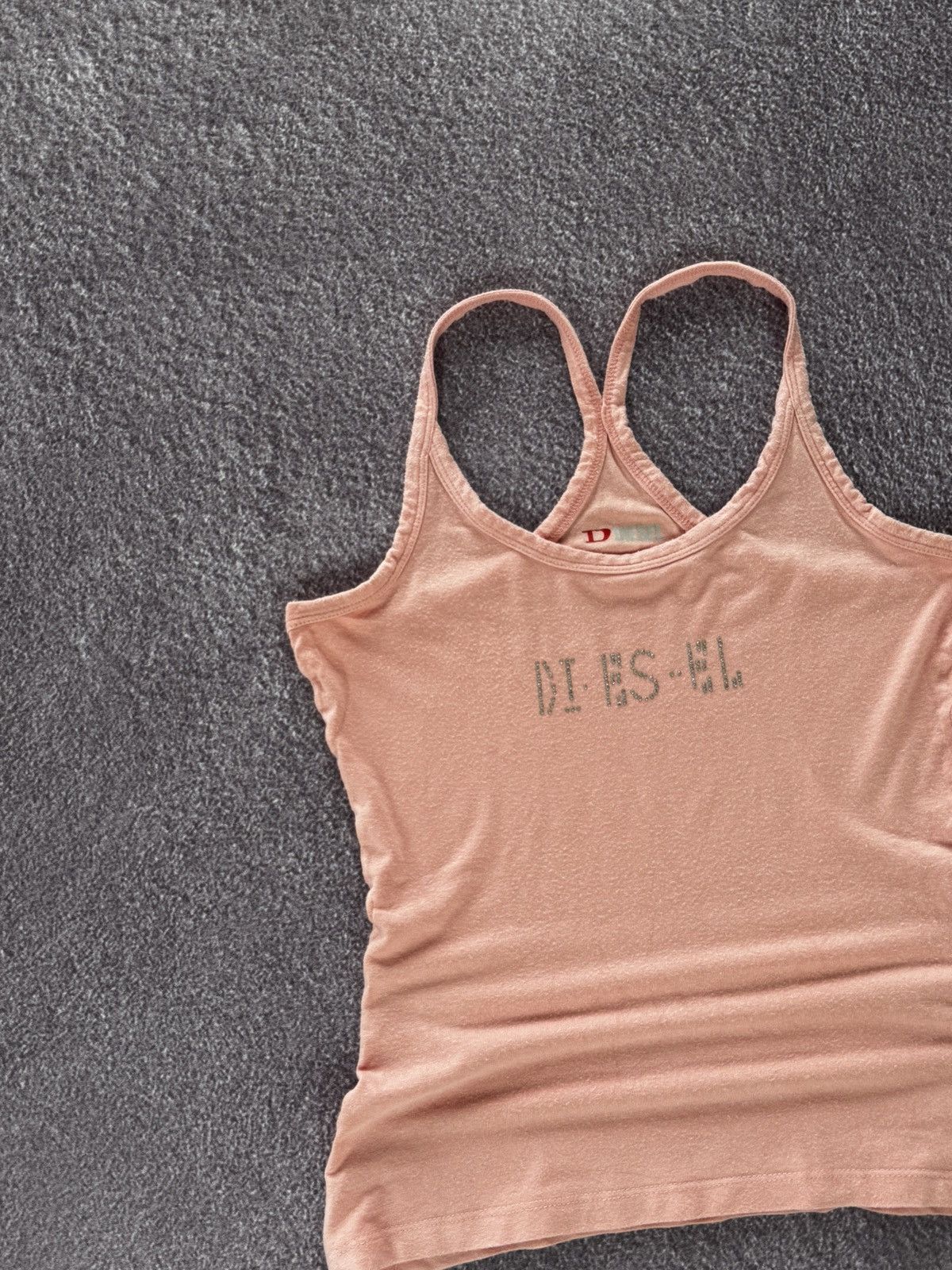 Diesel Avant Garde Vintage Y2K Diesel Sexy Rhinestones Tank Top Size M / US 6-8 / IT 42-44 - 4 Thumbnail