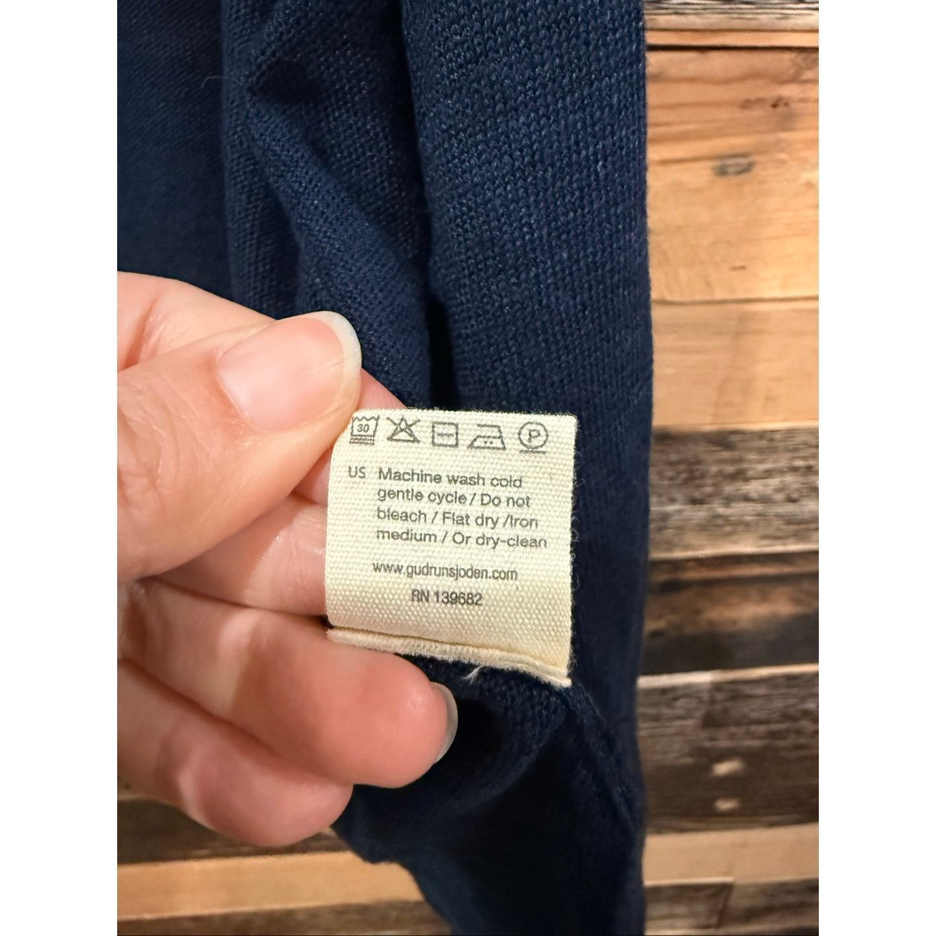 Guru Gudrun Sjoden open front navy blue linen cardigan size XL Size XL / US 12-14 / IT 48-50 - 5 Thumbnail
