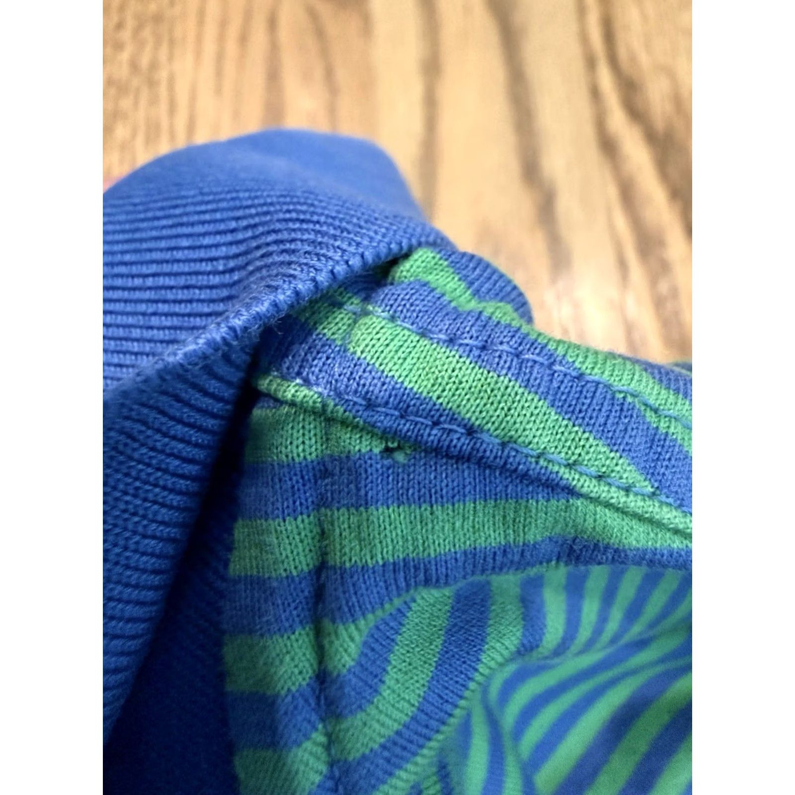 Vintage Masters Augusta National Golf Club Collection Polo Shirt Mens Large Green Blue Stripe Size US L / EU 52-54 / 3 - 5 Thumbnail