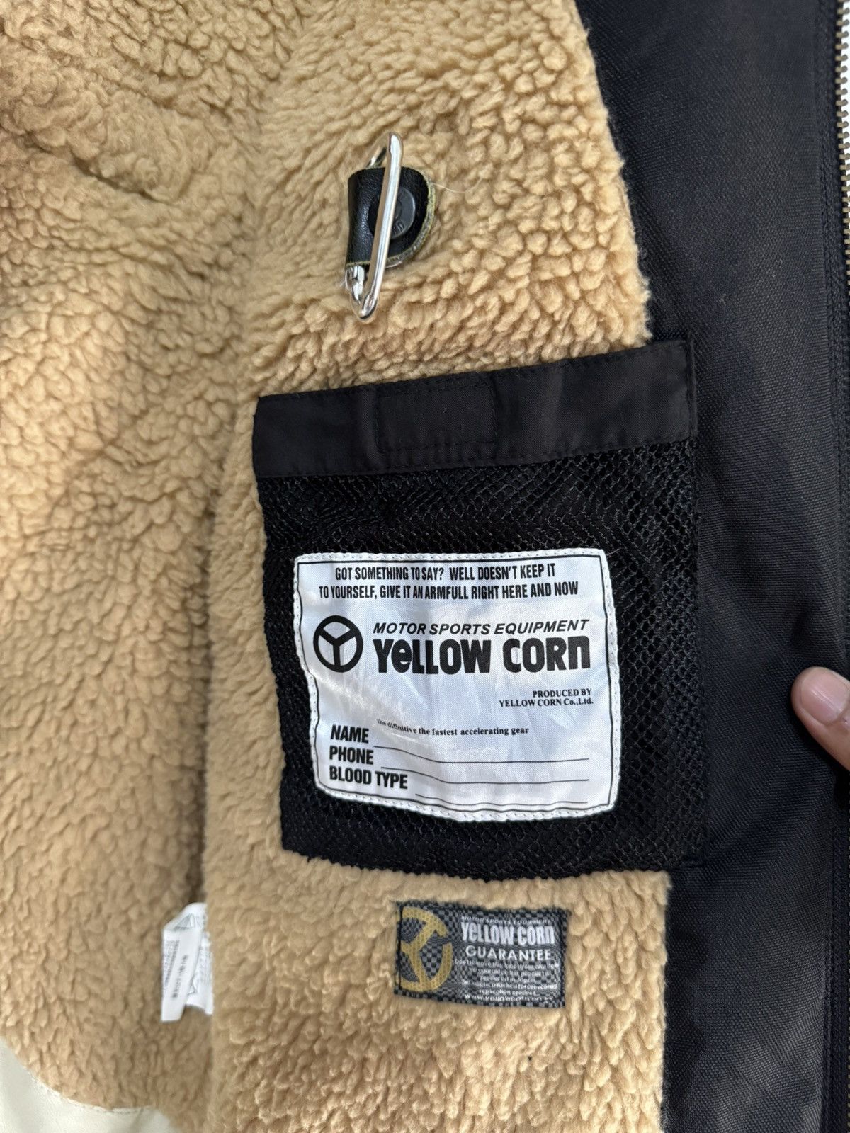 YELLOW CORN Yellow corn Sledge Hammer motorcycle Fully leather jacket Size US L / EU 52-54 / 3 - 17 Thumbnail