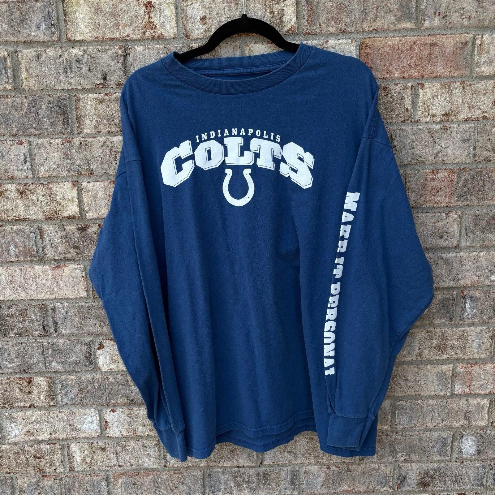NFL Vintage Indianapolis Colts Longsleeve Size US XL / EU 56 / 4 - 1 Thumbnail