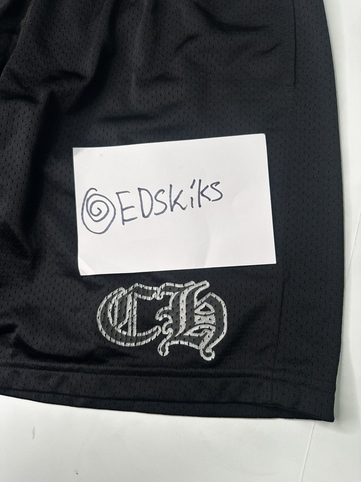 Chrome Hearts Chrome Hearts Mesh Varsity Shorts (Black) XL Size US 30 / EU 46 - 4 Thumbnail