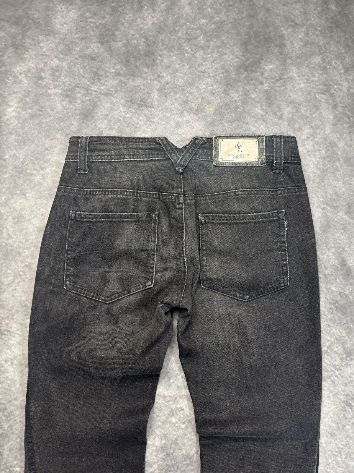 Versace × Versace Jeans Couture × Vintage Vintage Versace Jeans Couture Denim Cotton Italy 2000s VJC Size 27" / US 4 / IT 40 - 3 Thumbnail