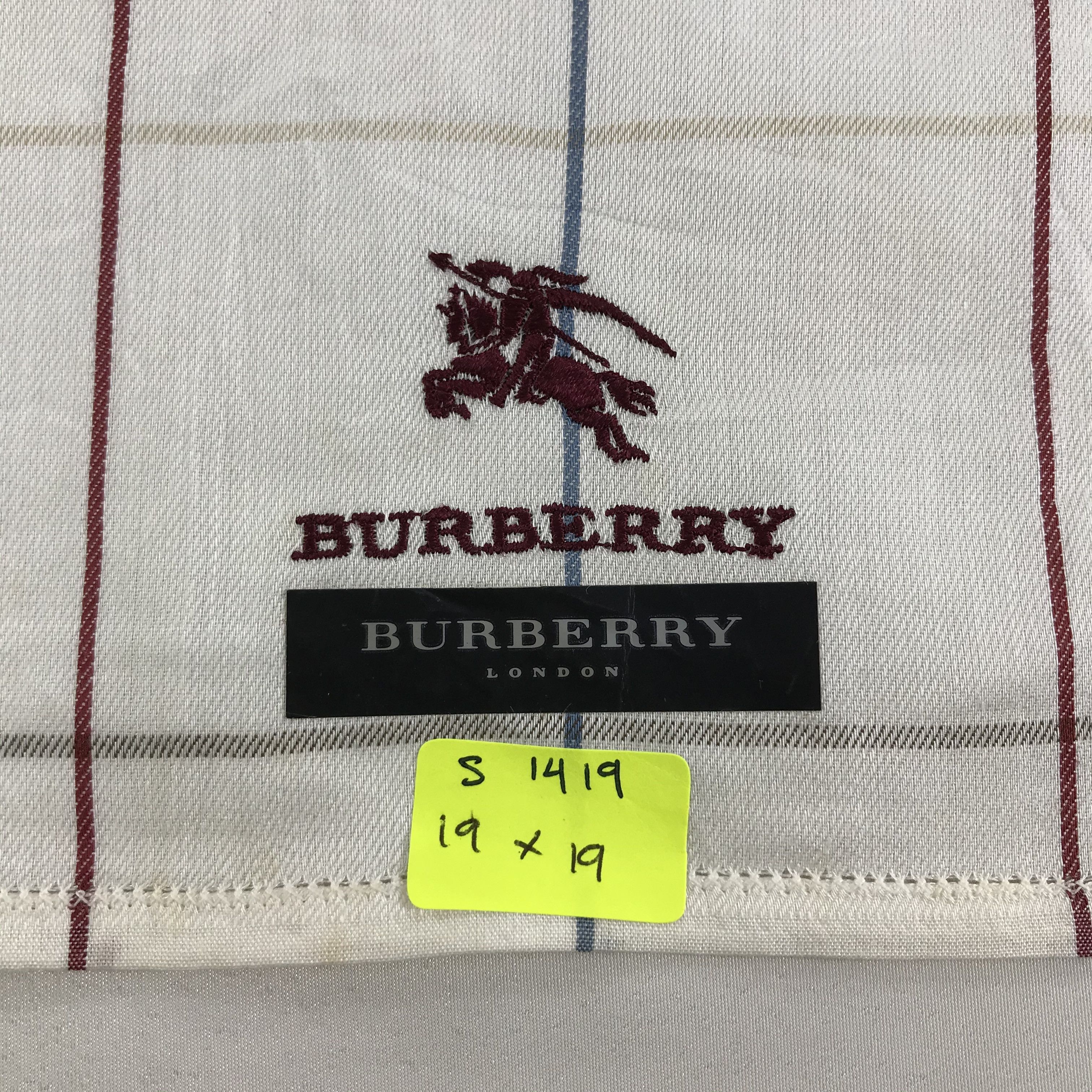 Burberry × Vintage Burberry Bandana / Handkerchief / Neckerchief - S1419 Size ONE SIZE - 5 Thumbnail
