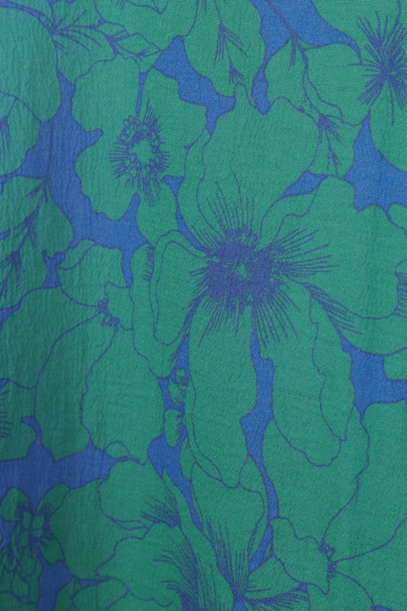 Xirena Xirena Blue Green Floral Button Up Shirt Size M / US 6-8 / IT 42-44 - 7 Thumbnail