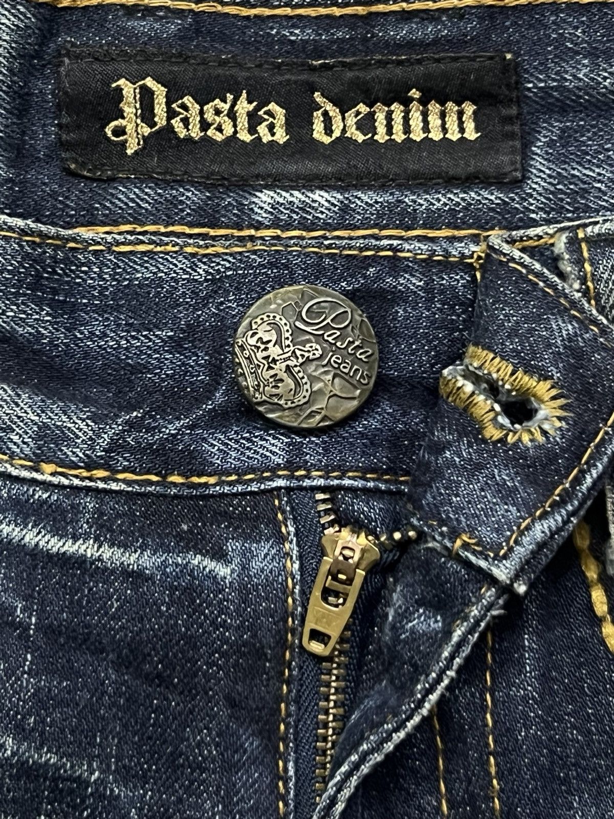 Japanese Brand Vintage Pasta Denim Jeans | Vintage Faded Wash | W31 Size US 31 - 11 Thumbnail