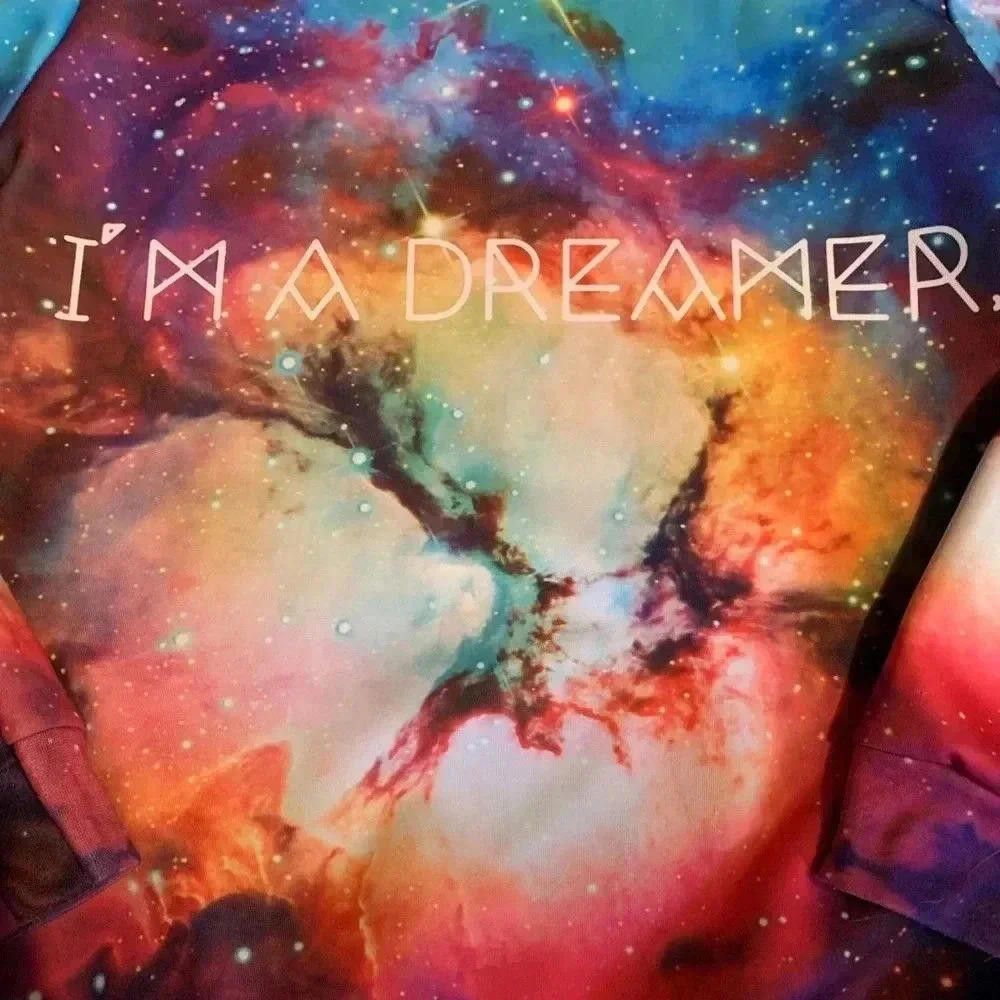 Designer Galactic Dreamer Sweatshirt - Colorful Universe Print Size S / US 4 / IT 40 - 3 Thumbnail