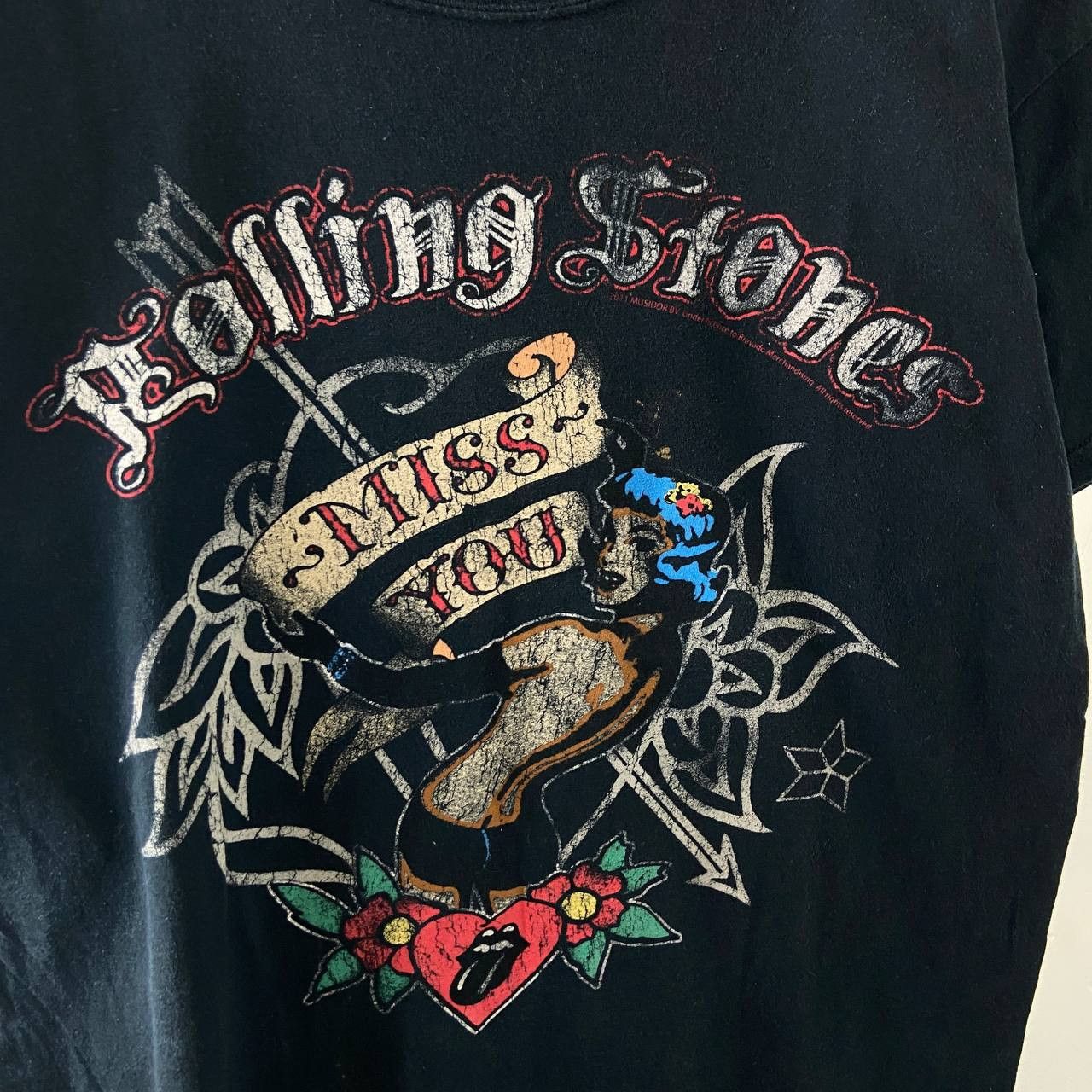 The Rolling Stones The Rolling Stones Vintage Official Merch Rock Band Tee Size US L / EU 52-54 / 3 - 3 Thumbnail