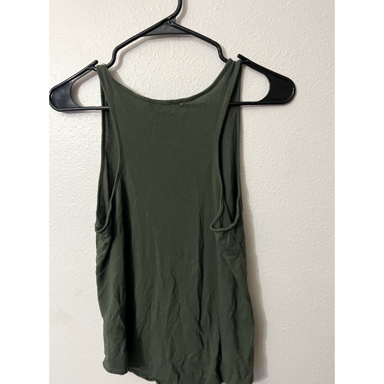 Gap VINTAGE Gap Tank Top Women's Green Solid Athletic Pocket 100% Cotton Medium M Pullover Casual Tank Womens Size M / US 6-8 / IT 42-44 - 2 Thumbnail