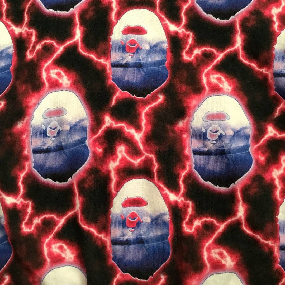Bape BAPE LIGHTNING full zip hoodie a bathing ape Size US S / EU 44-46 / 1 - 5 Thumbnail