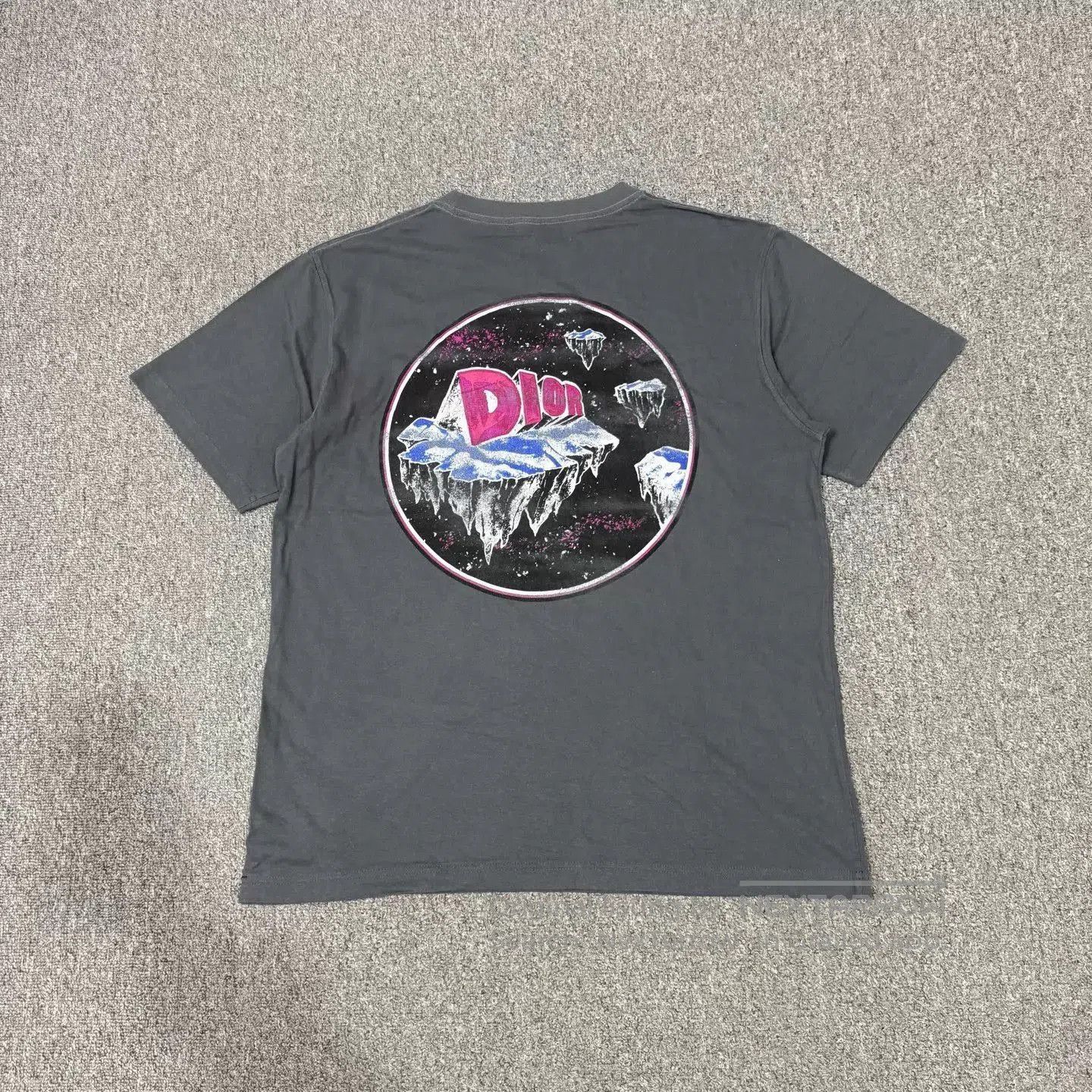 Dior Gray Short Sleeve Graphic T-Shirt. Size US L / EU 52-54 / 3 - 2 Thumbnail