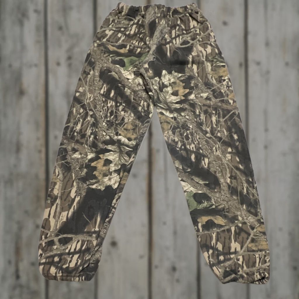 Jerzees Vintage Jerzees Outdoor Camo Sweat Pants Men Small Pockets Cotton Poly Blend Size US 29 - 1 Thumbnail