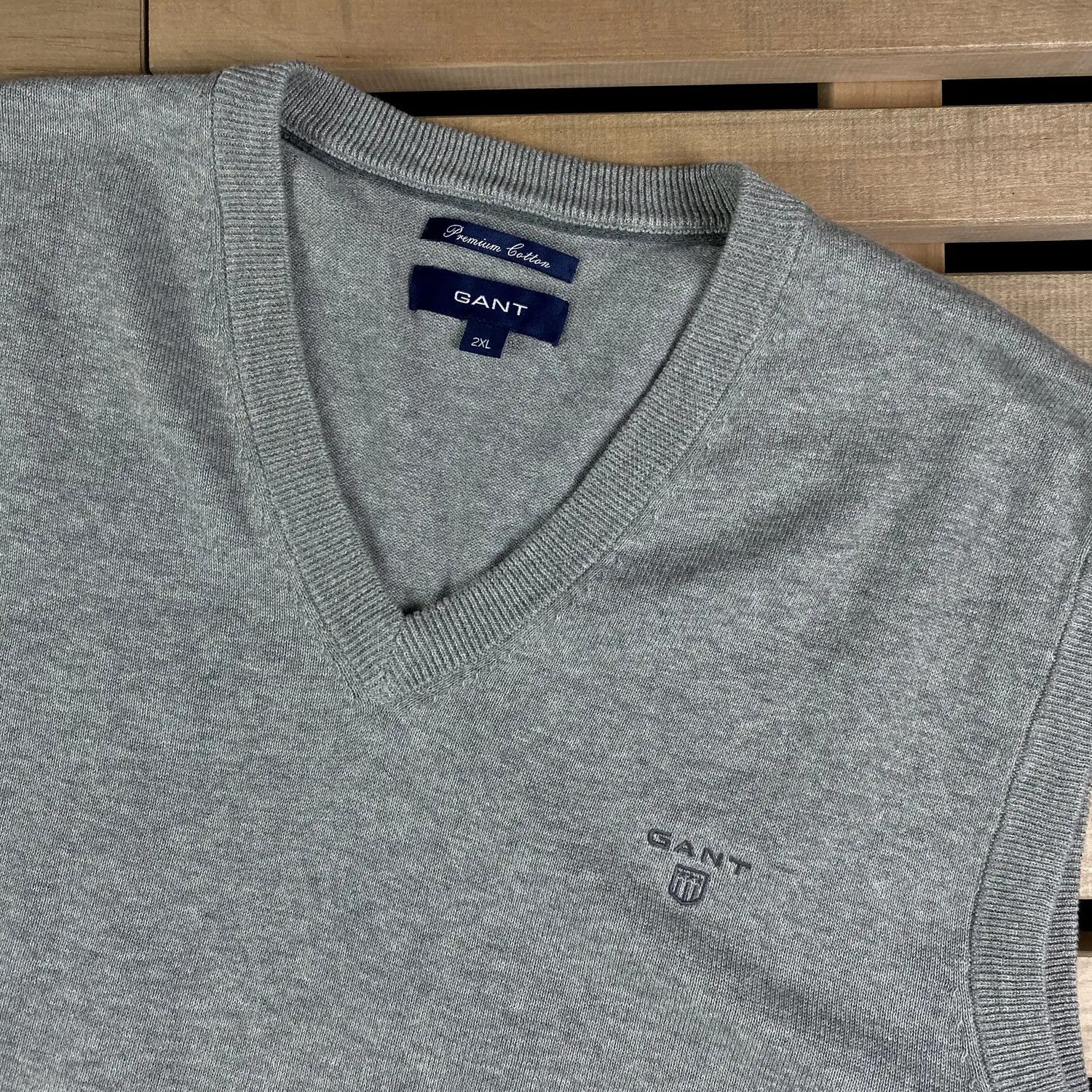 Gant Mens Vest Jumper Gant Premium Cotton Size 2XL XXL Size US XXL / EU 58 / 5 - 2 Thumbnail