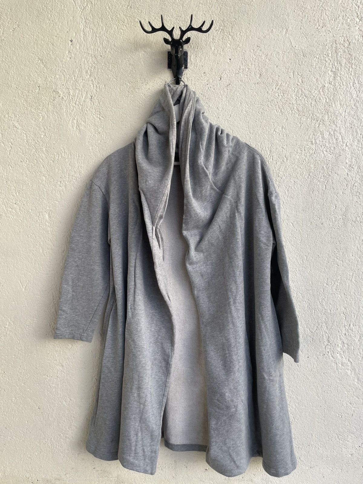 Issey Miyake 00s Archive Issey Net Net Gray Draped Waterfall Hysteric Y’s Size XL / US 12-14 / IT 48-50 - 1 Thumbnail
